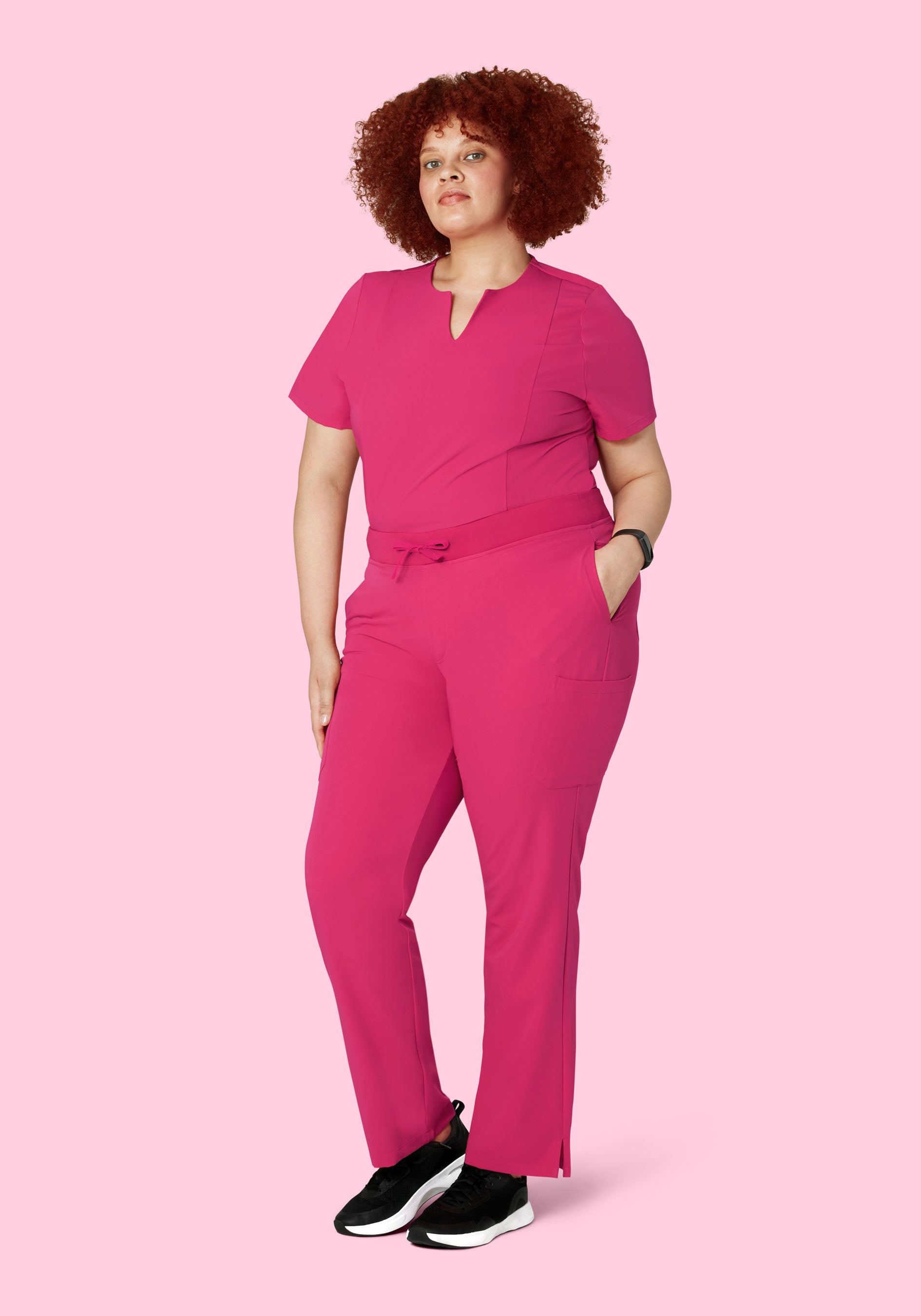 9 Pocket Cargo Pants Hot Pink