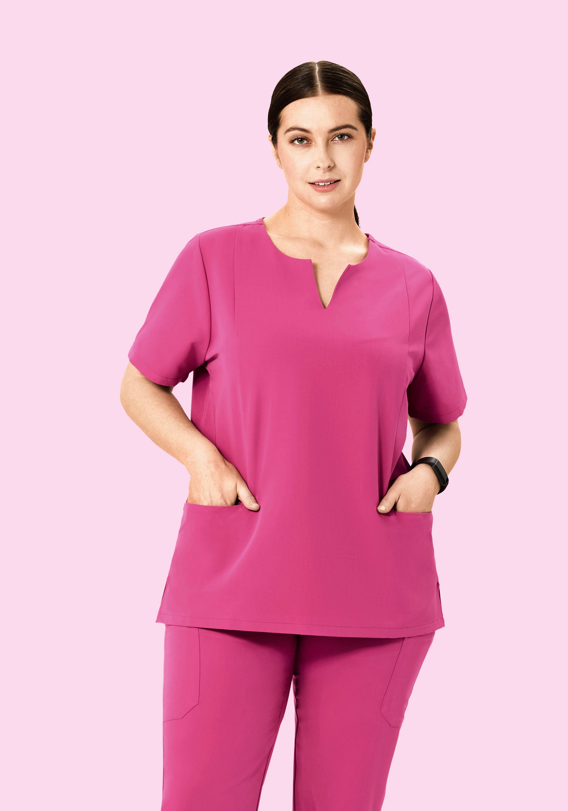 5 Pocket Notch Neck Top Bloom