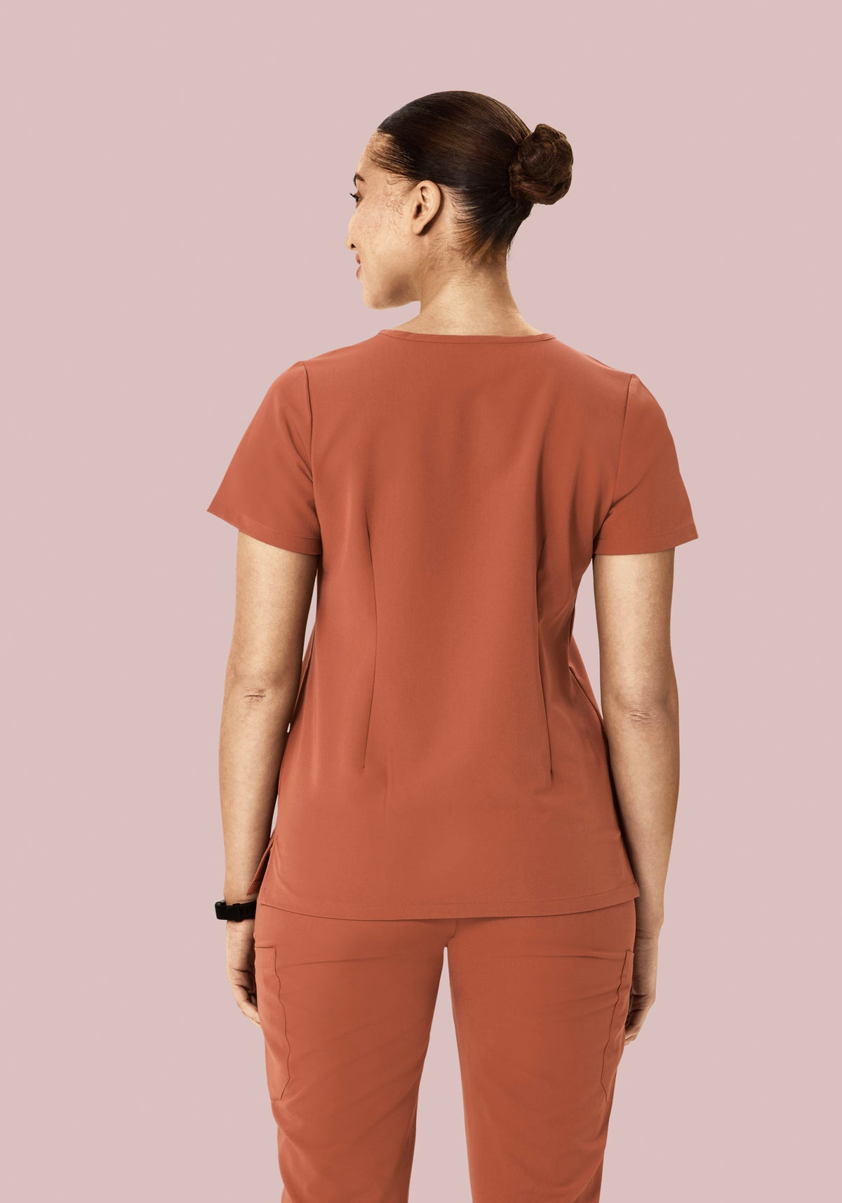 5 Pocket Notch Neck Top Chestnut
