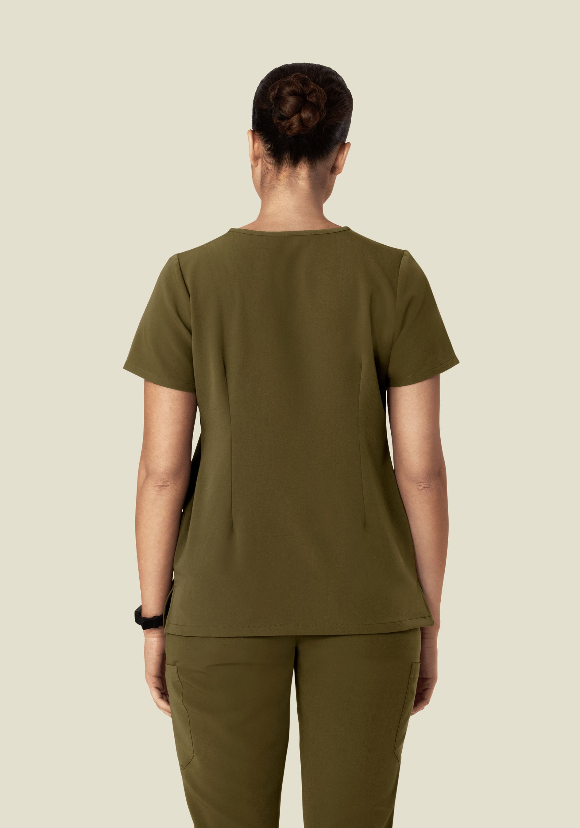 5 Pocket Notch Neck Top Manzanilla
