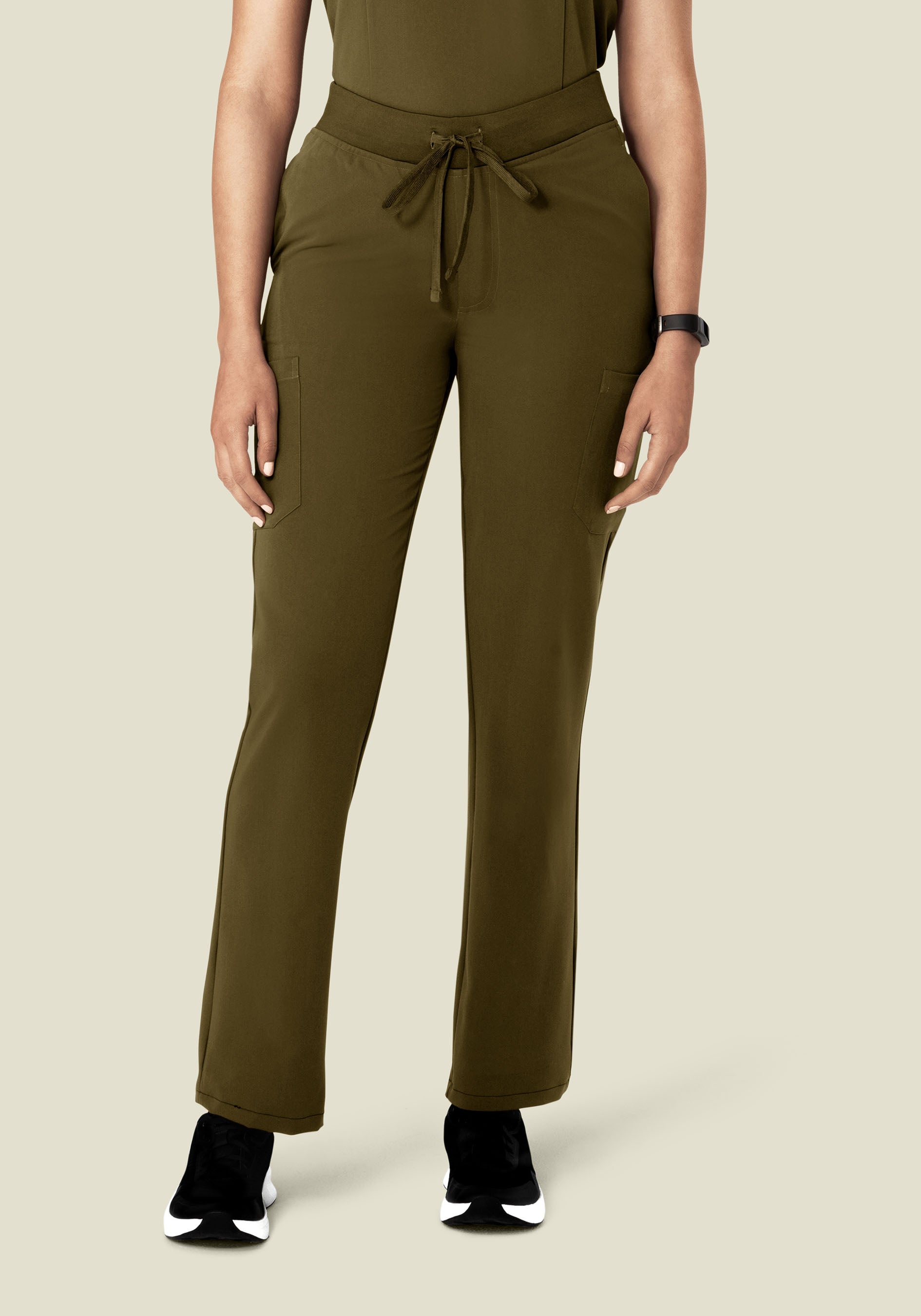 Women's Mid-Rise Straight Leg Cargo Scrub Pants - Manzanilla | Mandala  Scrubs