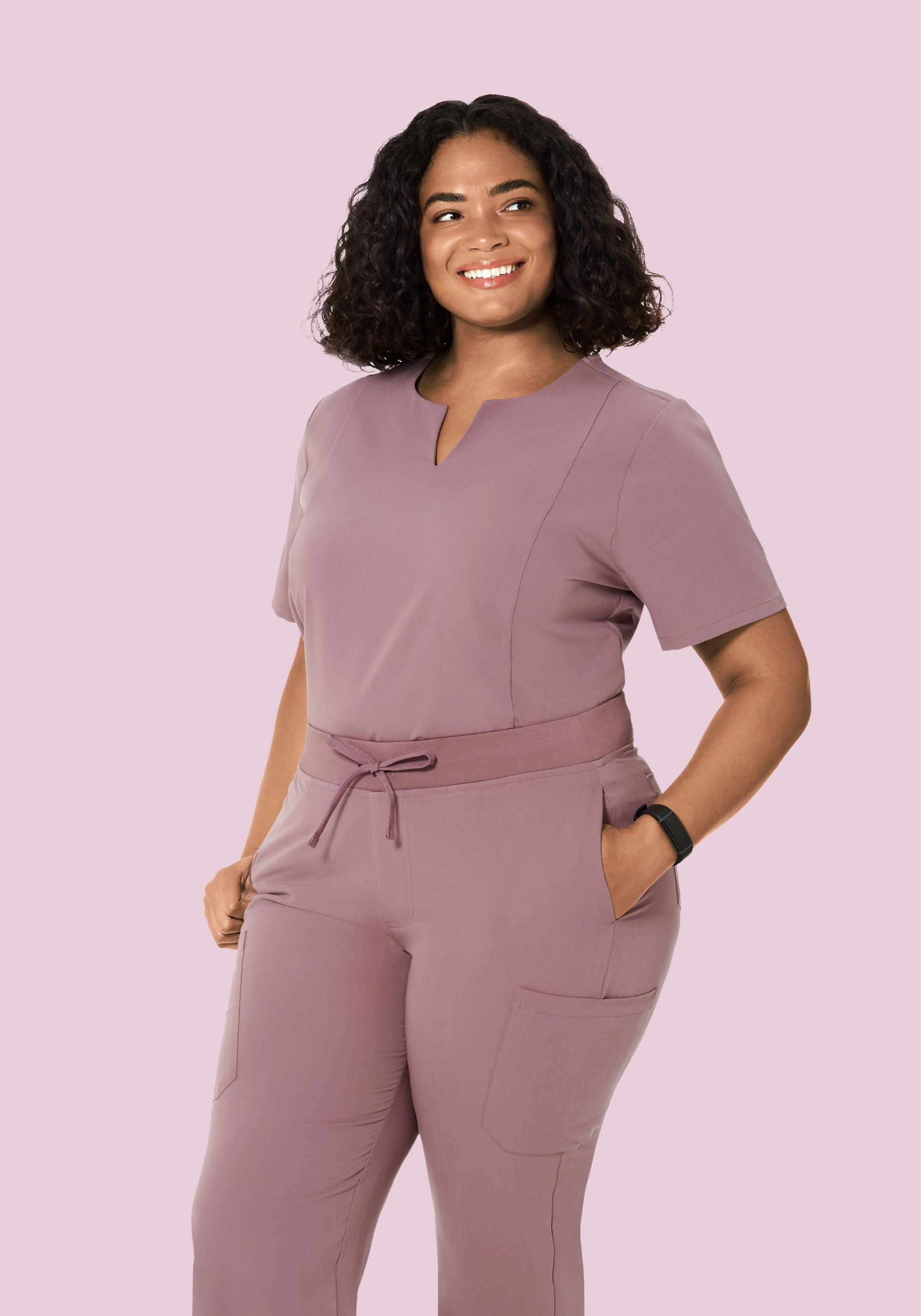 5 Pocket Notch Neck Top Dusk