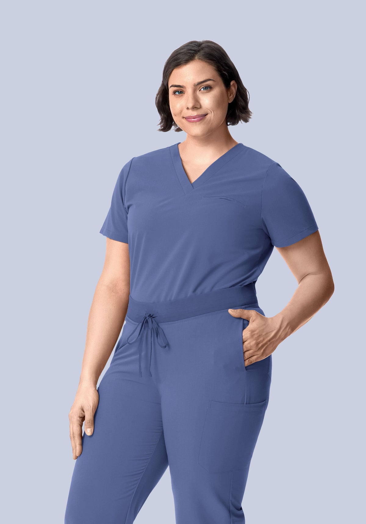 One Pocket Top Deep Periwinkle