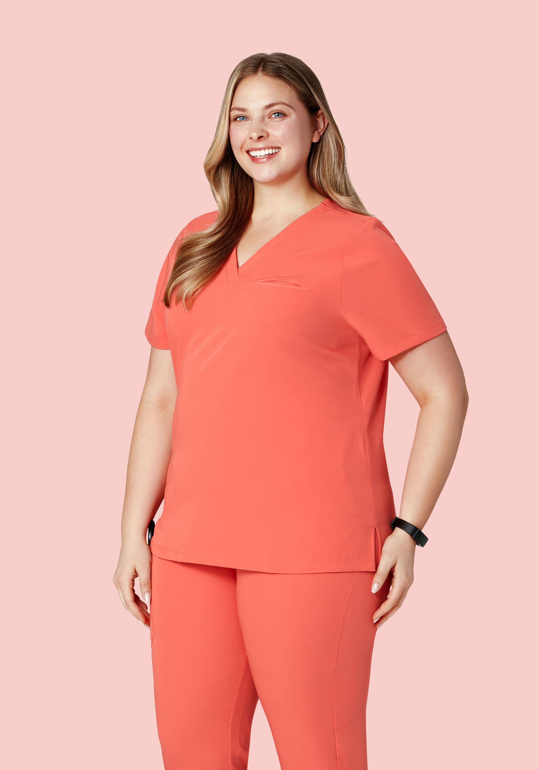 One Pocket Top Coral
