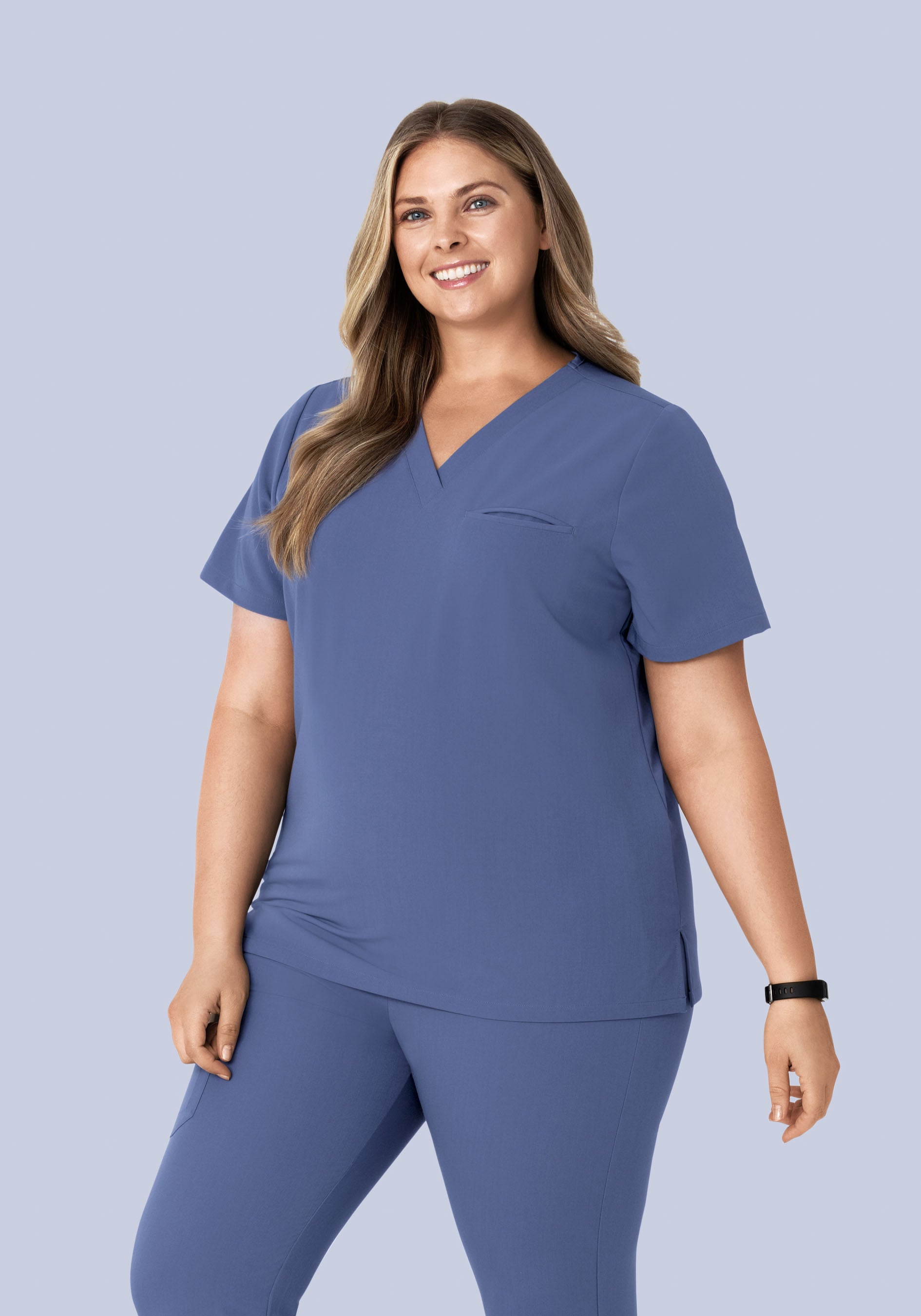 One Pocket Top Deep Periwinkle