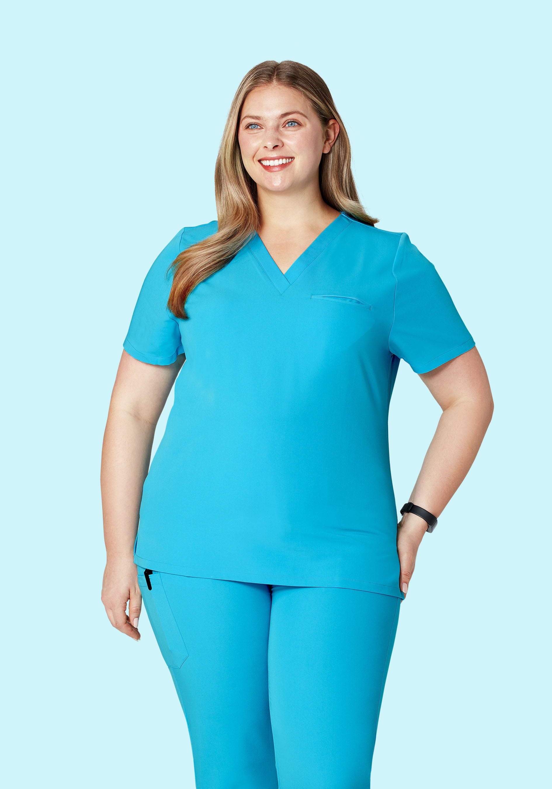 One Pocket Top Pacific Blue