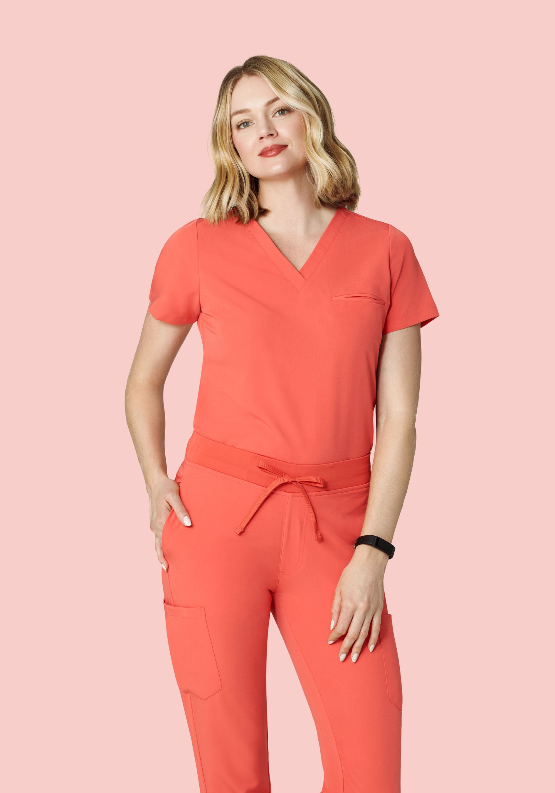 One Pocket Top Coral