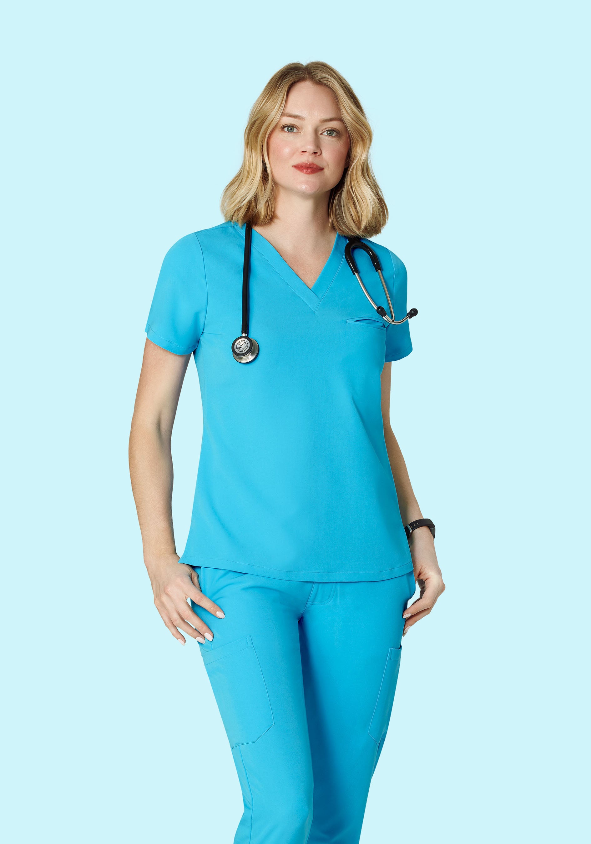 One Pocket Top Pacific Blue