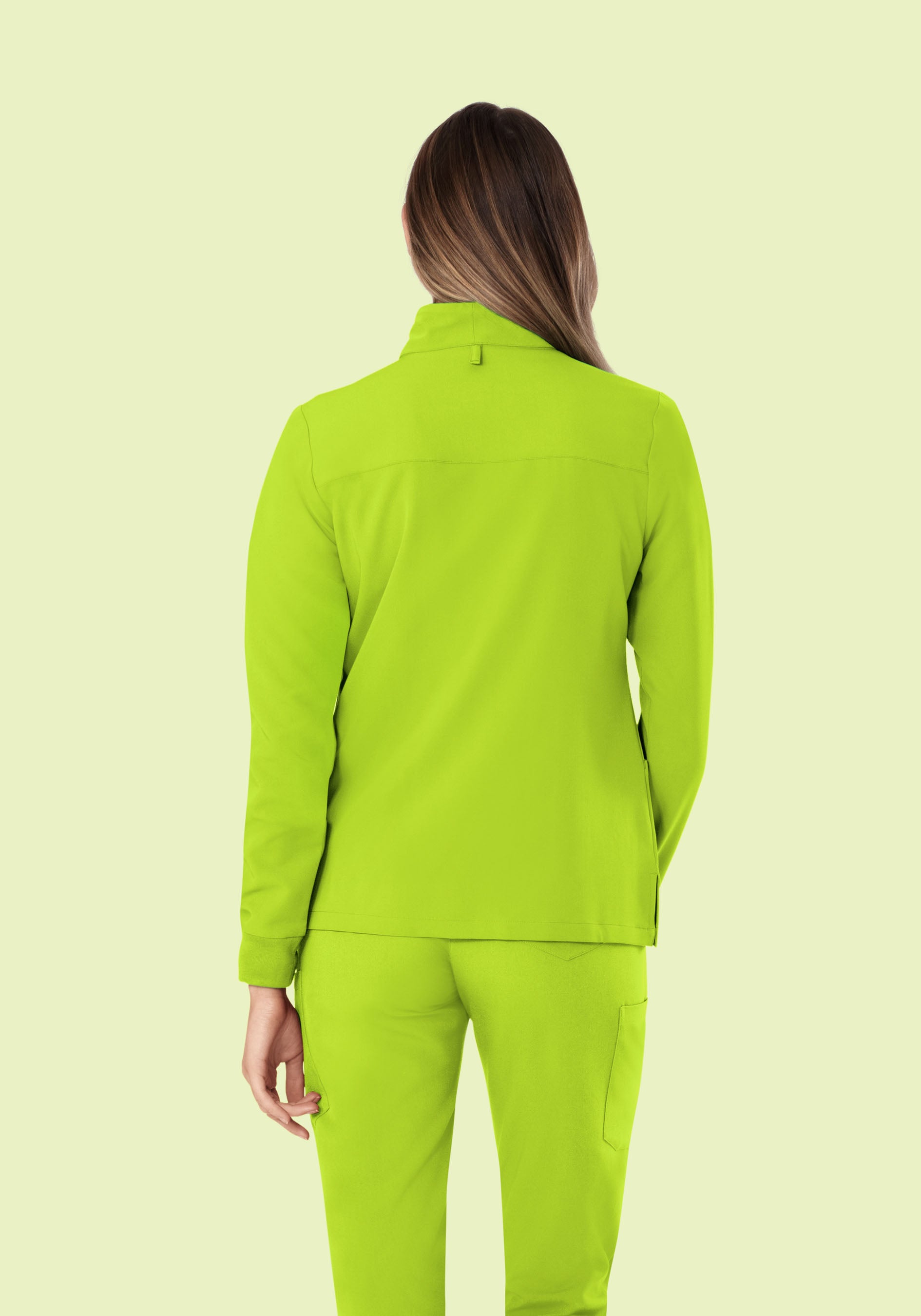 Women's Modern Scrub Jacket Apple Green