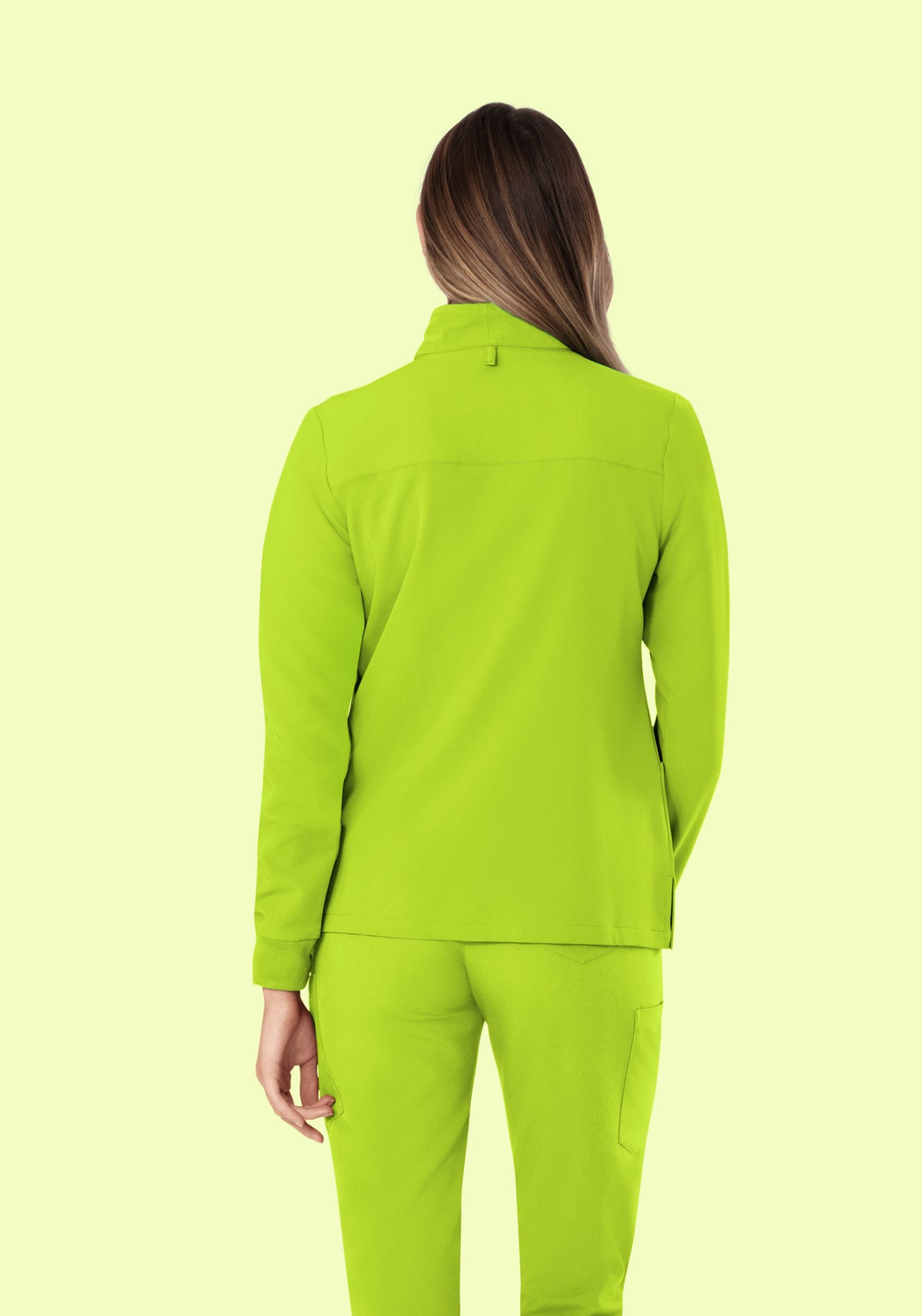 Women's Modern Scrub Jacket Apple Green