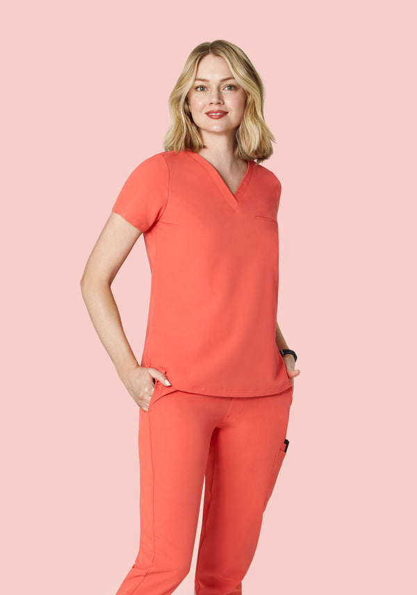 One Pocket Top Coral