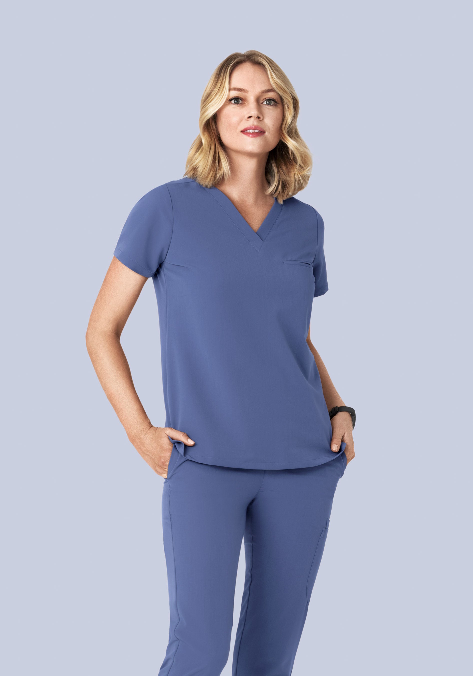 One Pocket Top Deep Periwinkle