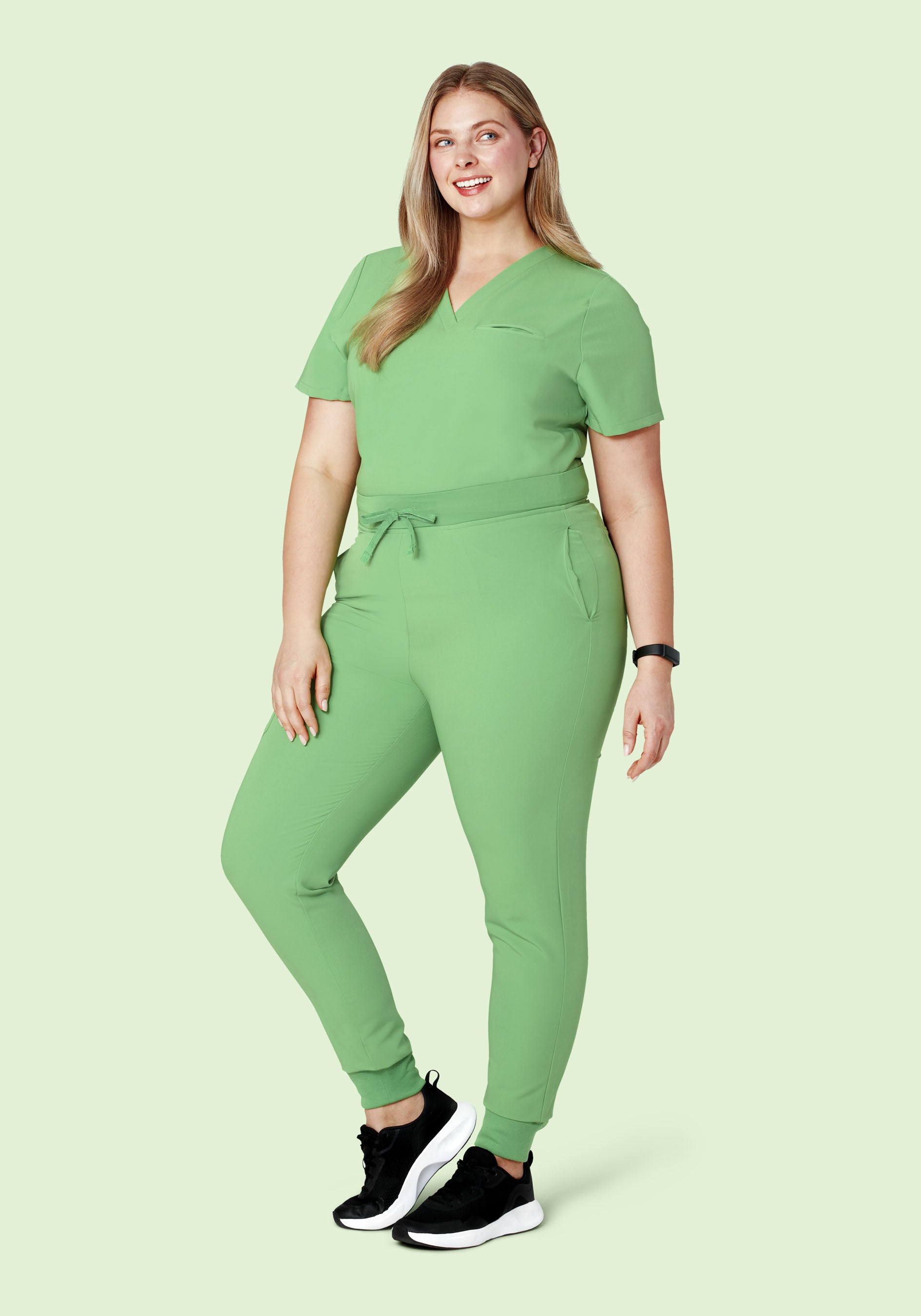 High Waisted Joggers Aloe