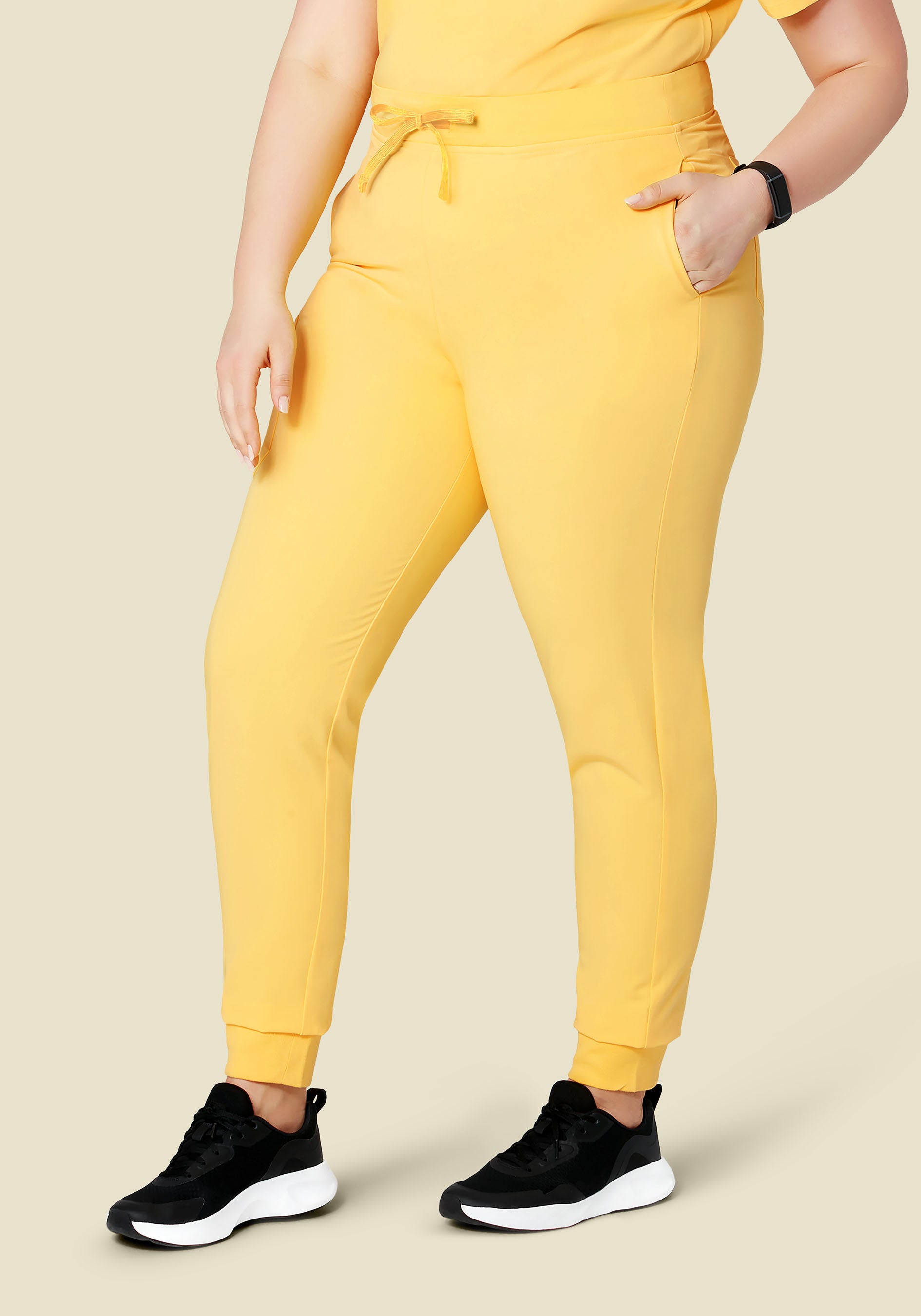 High Waisted Joggers Lemonade