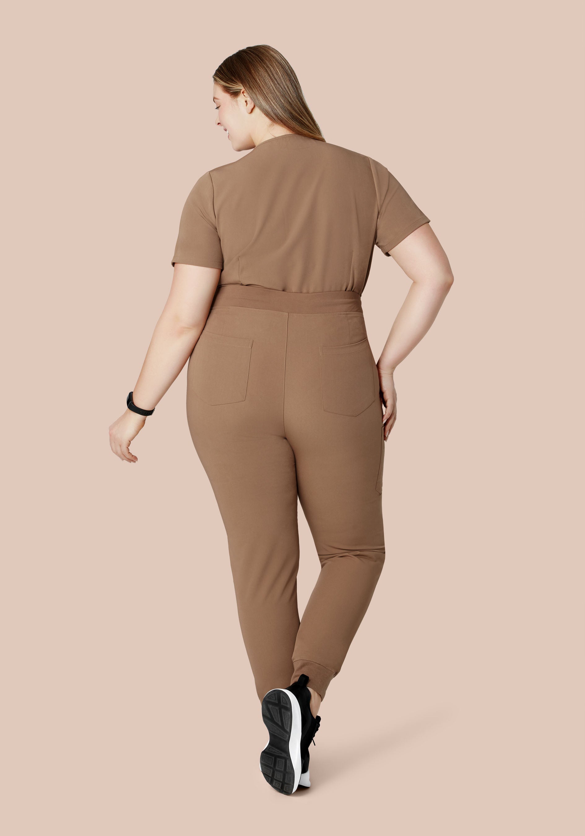 High Waisted Joggers Mocha