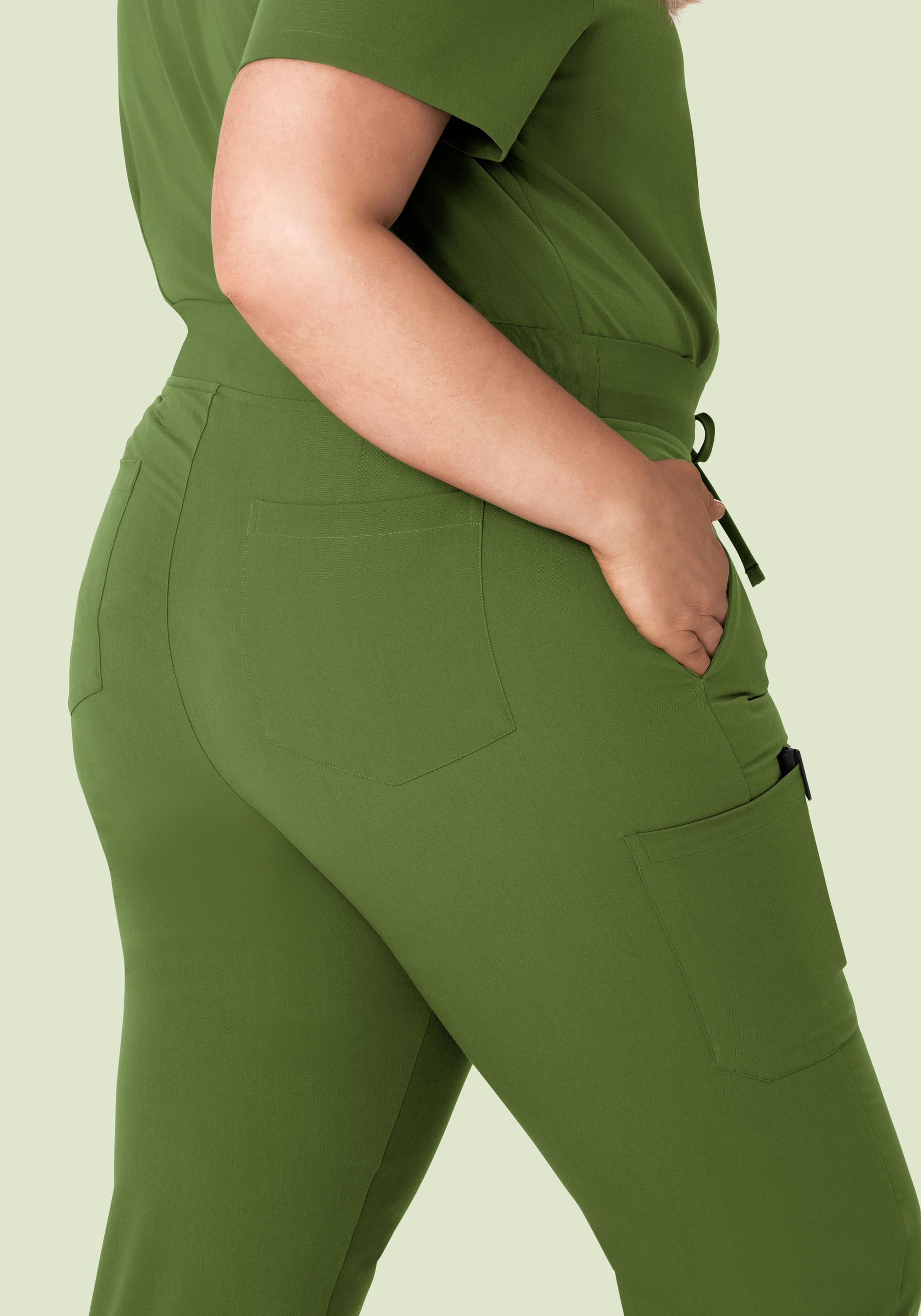 High Waisted Joggers Moss