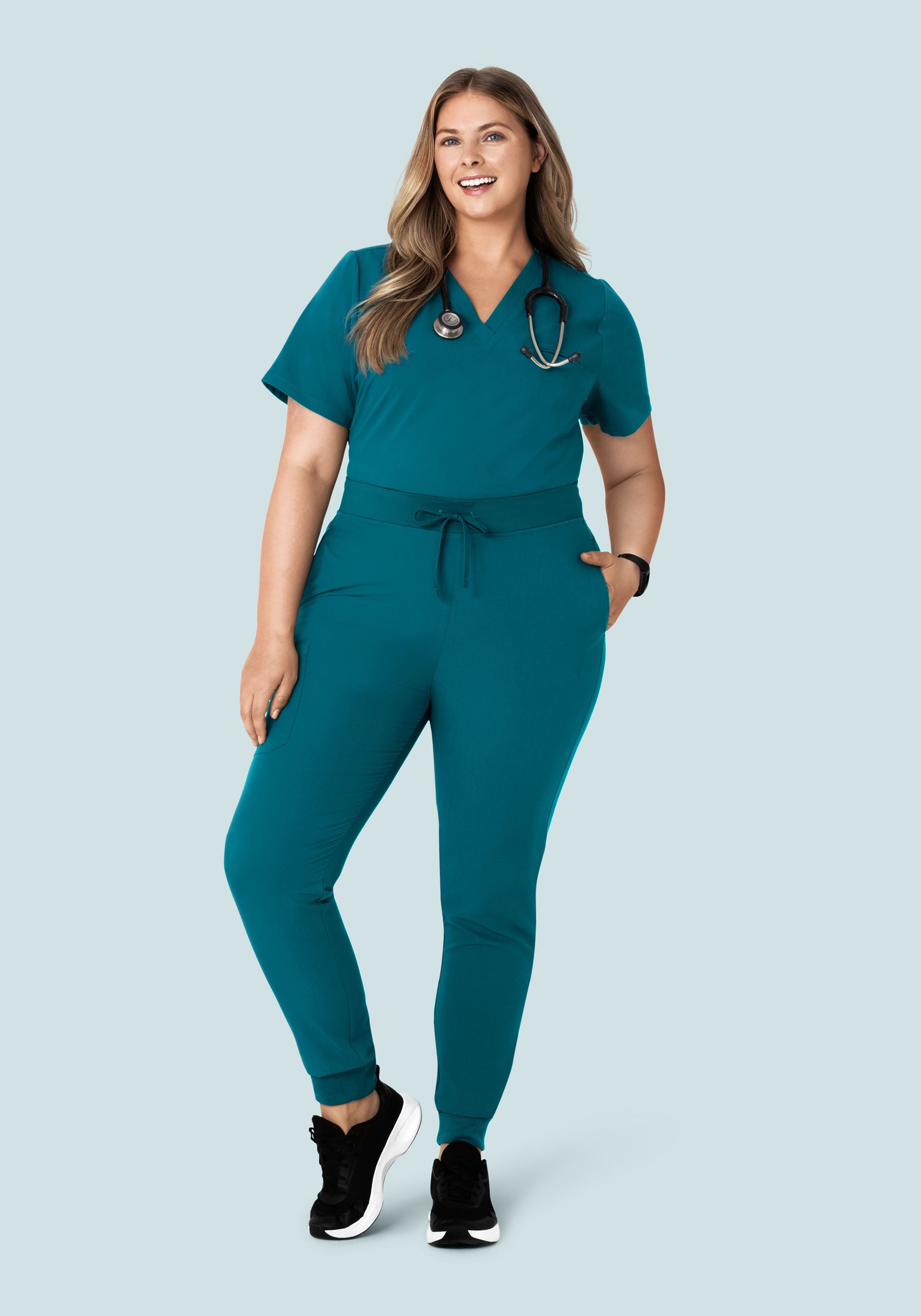 High Waisted Joggers Peacock