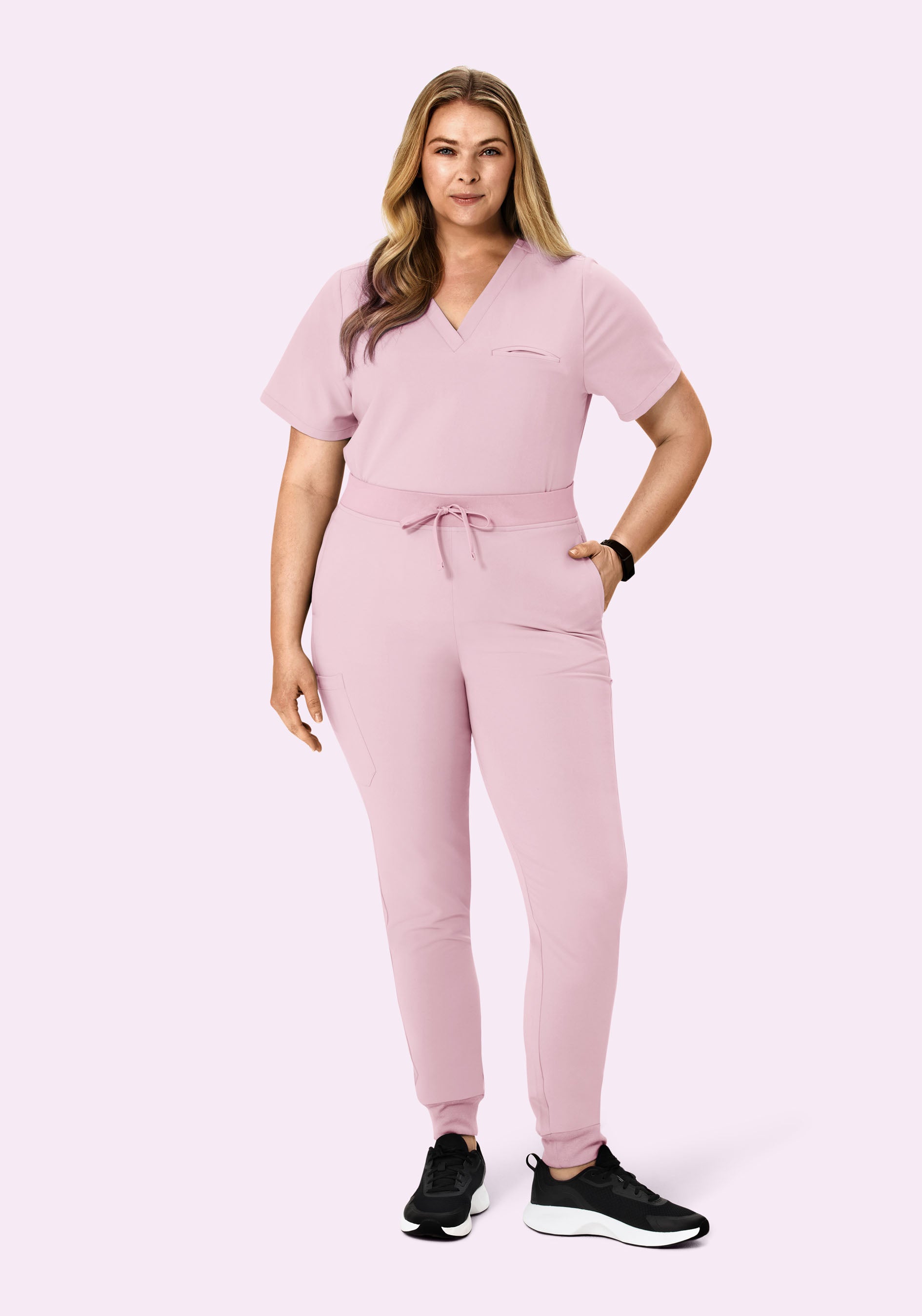 9 Pocket Joggers Pink Pearl