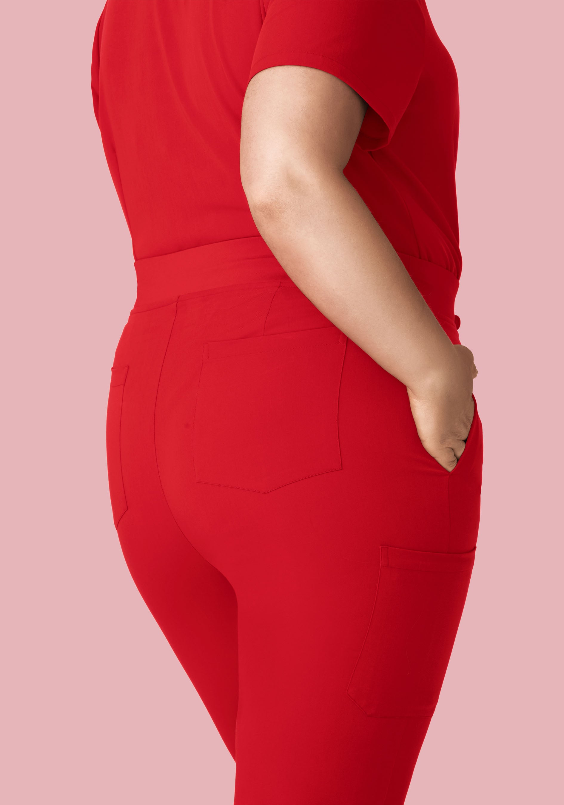 High Waisted Joggers Poppy Red