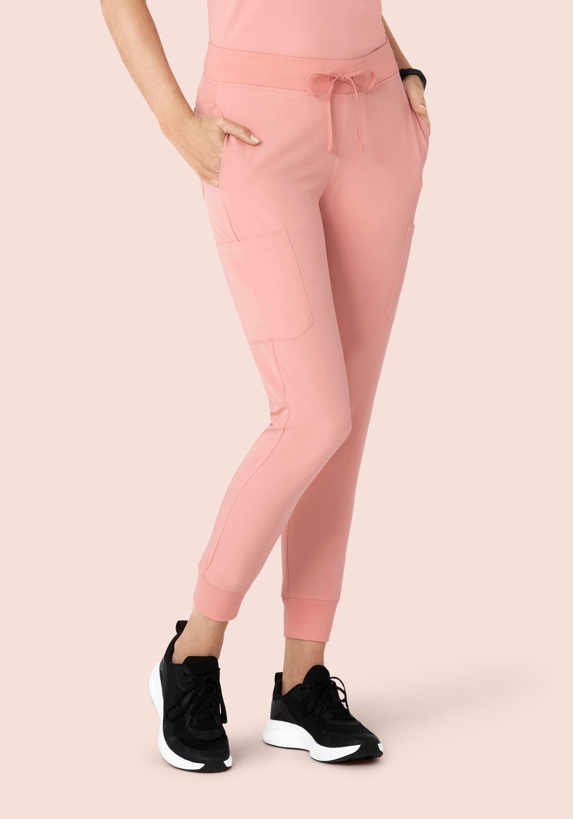 9 Pocket Joggers Dusty Pink