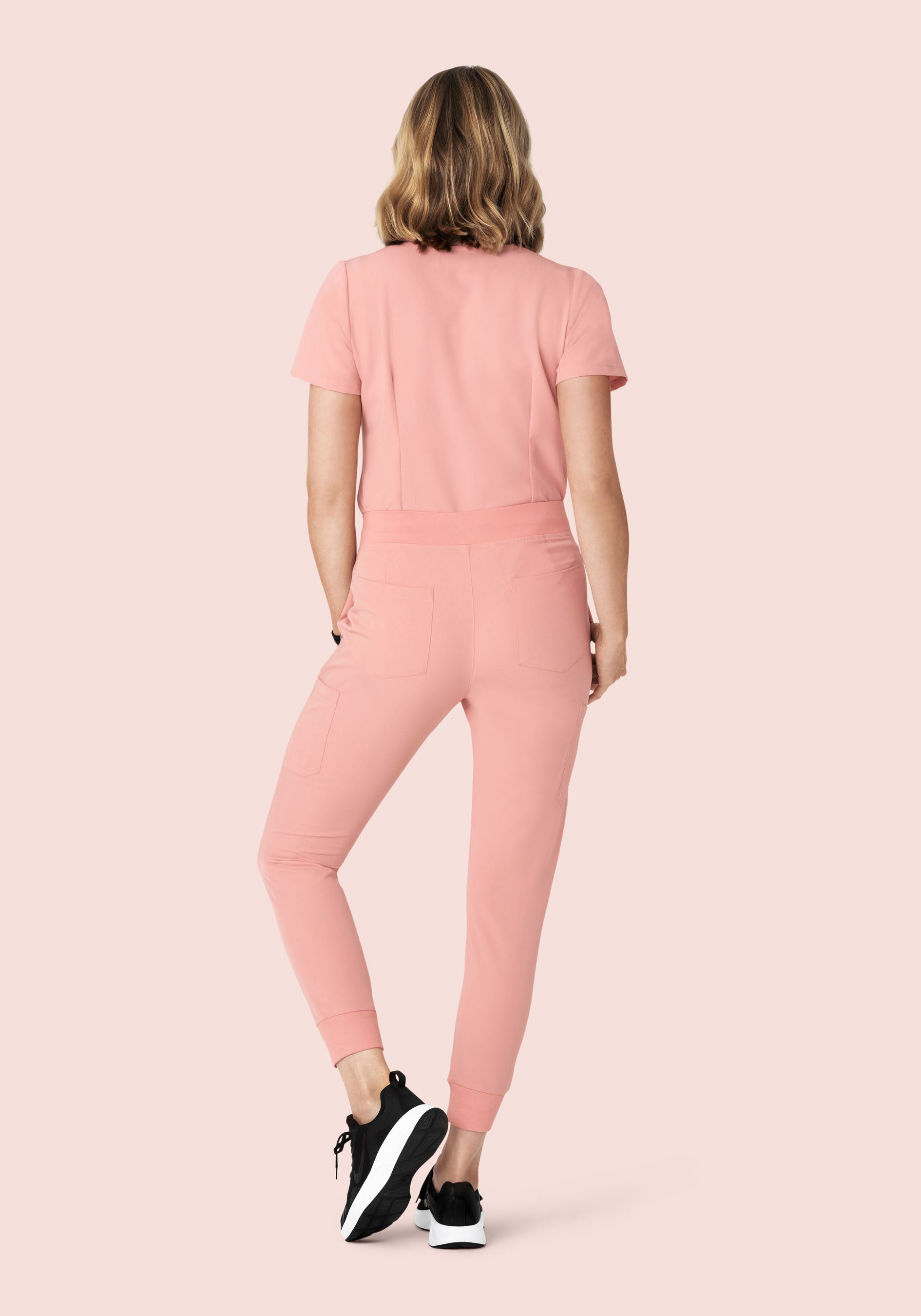 9 Pocket Joggers Dusty Pink