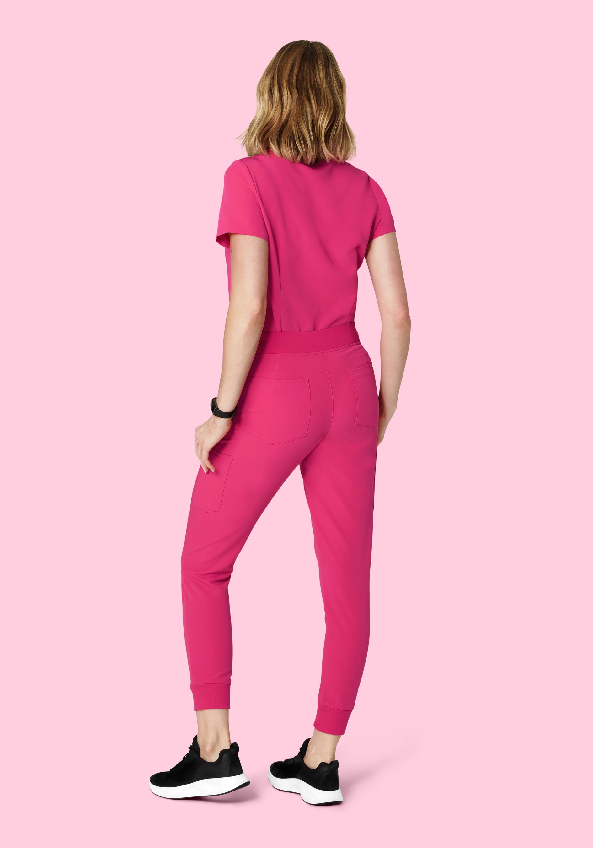 9 Pocket Joggers Hot Pink