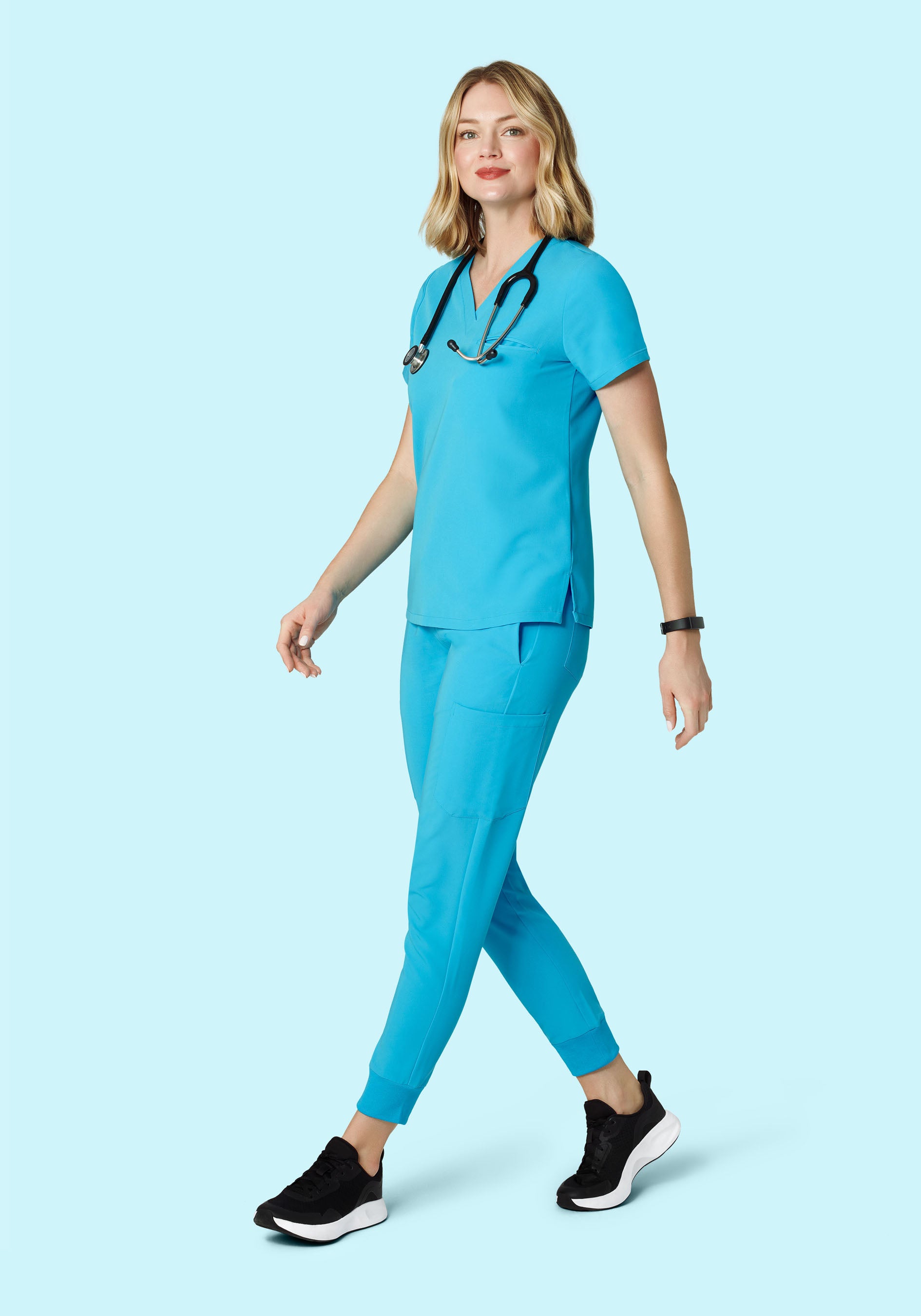 9 Pocket Joggers Pacific Blue