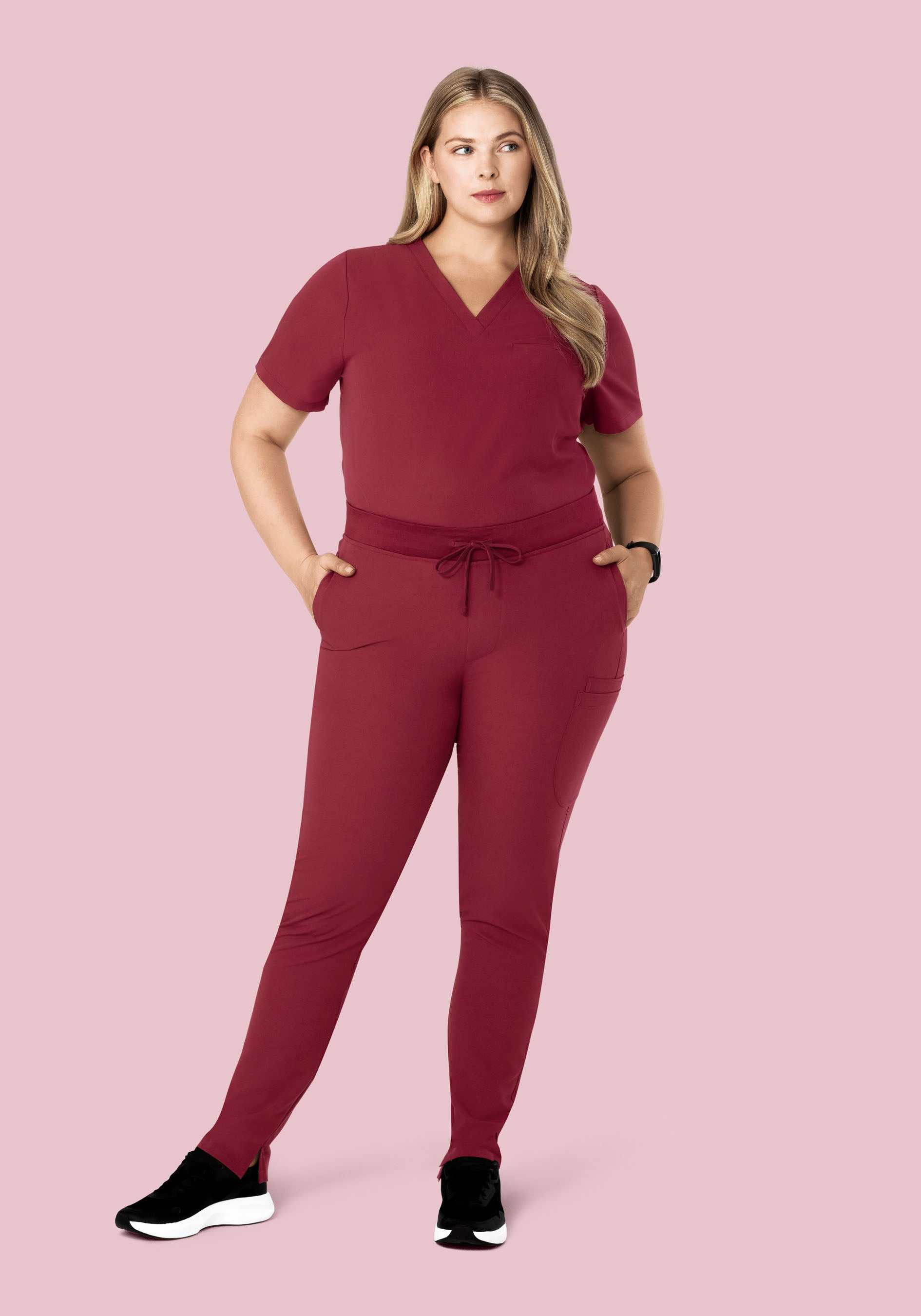 6 Pocket Slim Pants Garnet