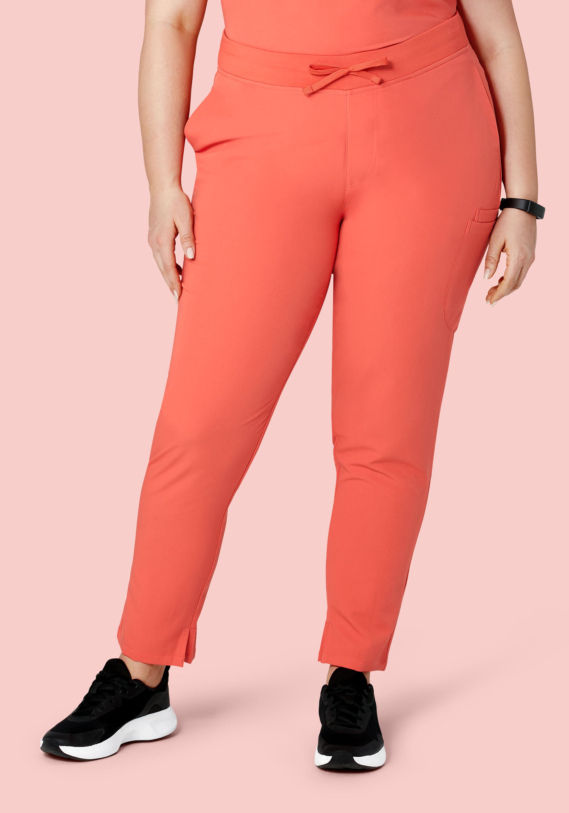 6 Pocket Slim Pants Coral
