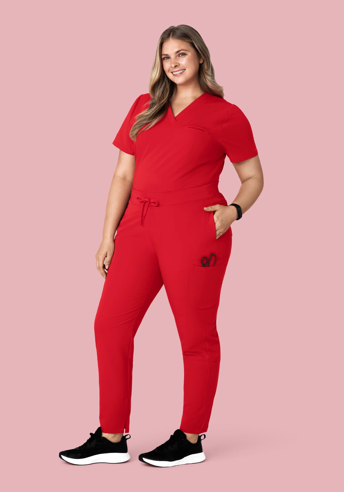 6 Pocket Slim Pants Poppy Red