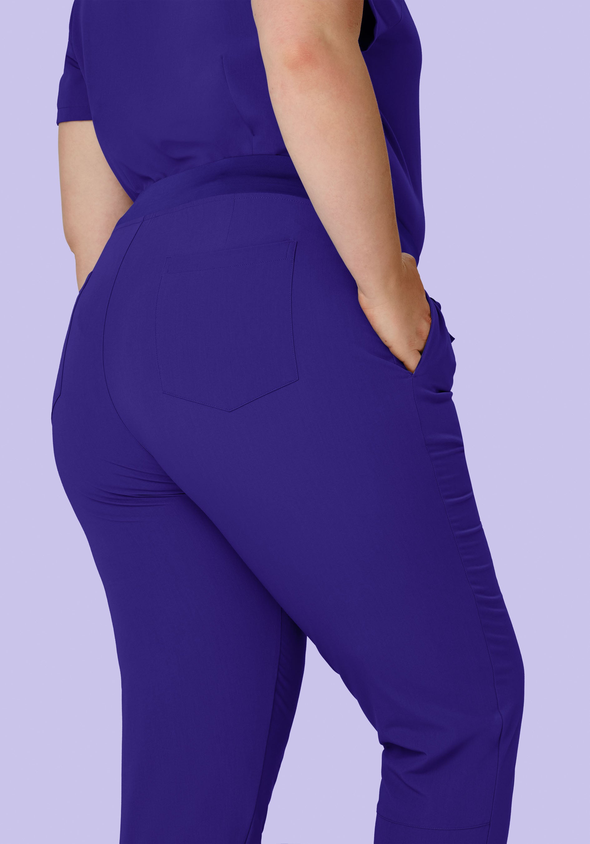 6 Pocket Slim Pants True Grape