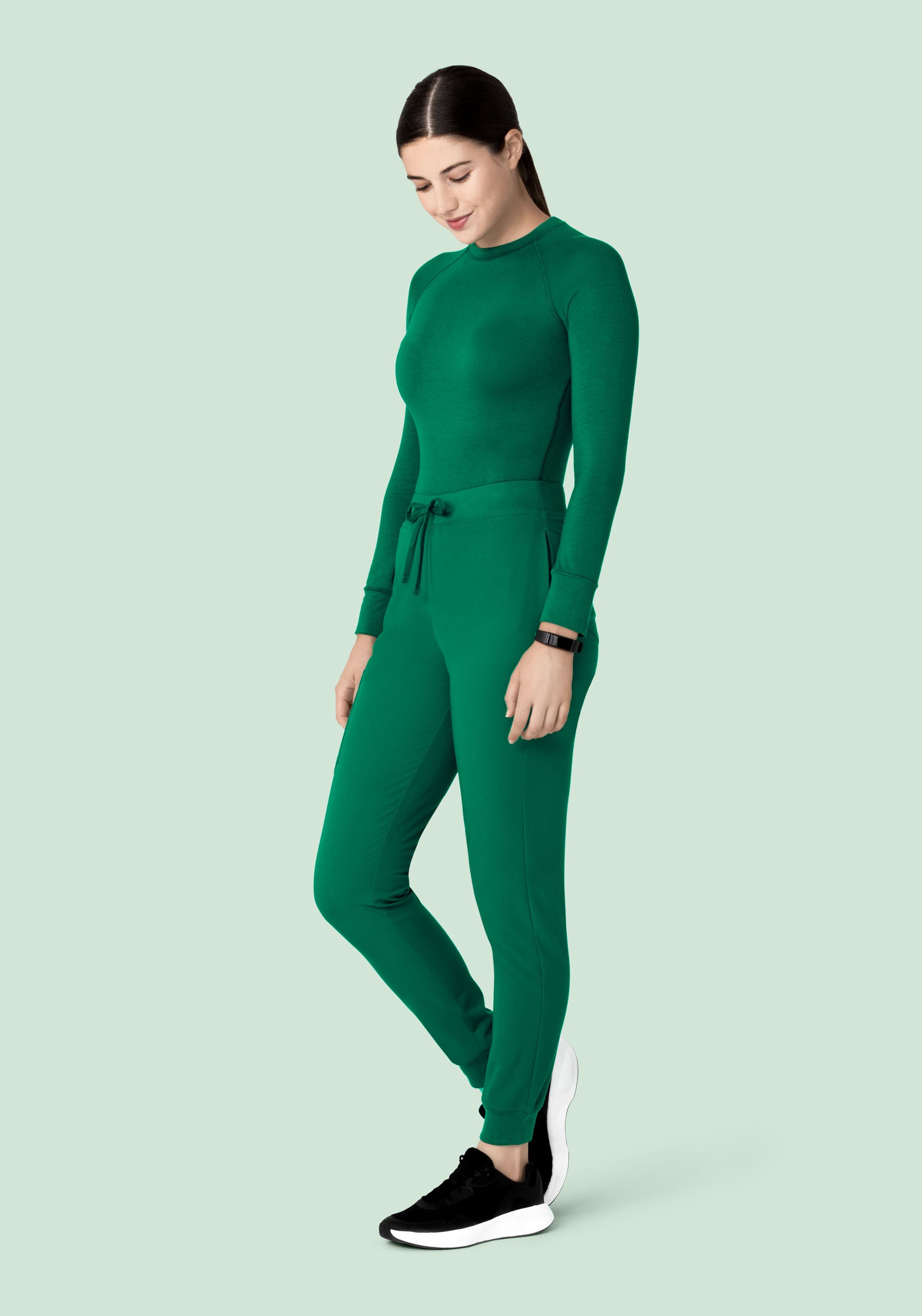 High Waisted Joggers Envy Green
