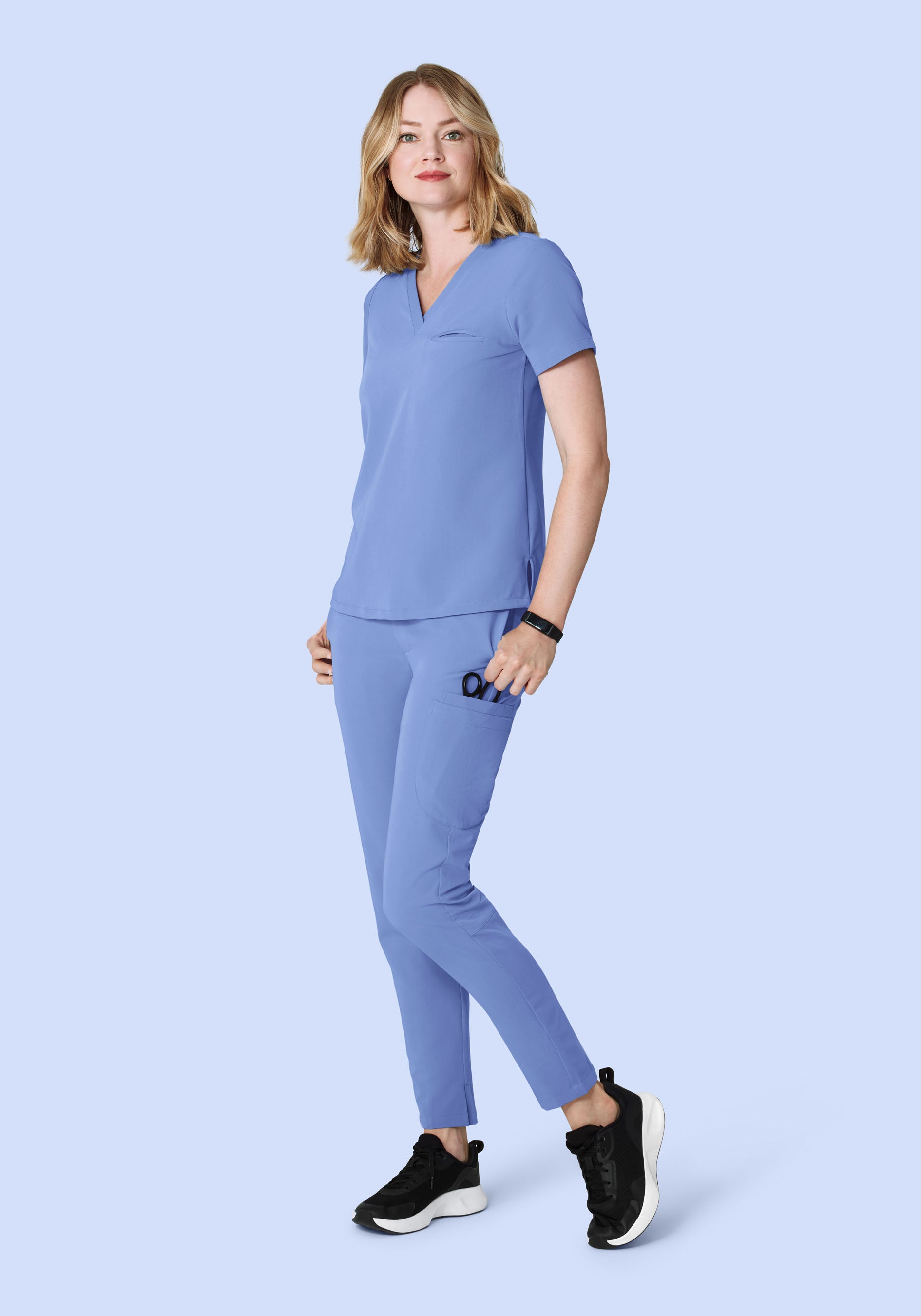 6 Pocket Slim Pants Coastline Blue