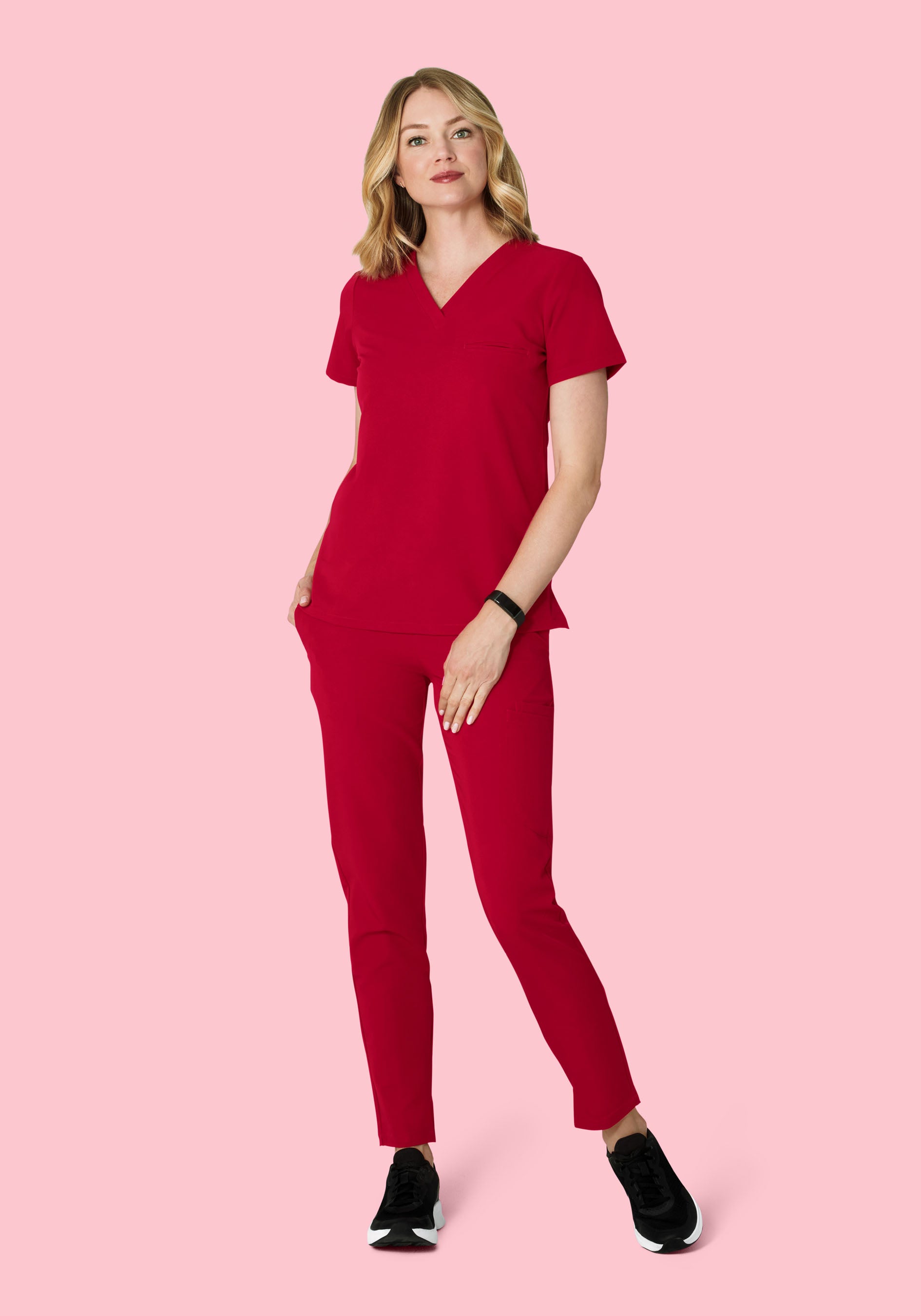 6 Pocket Slim Pants Crimson