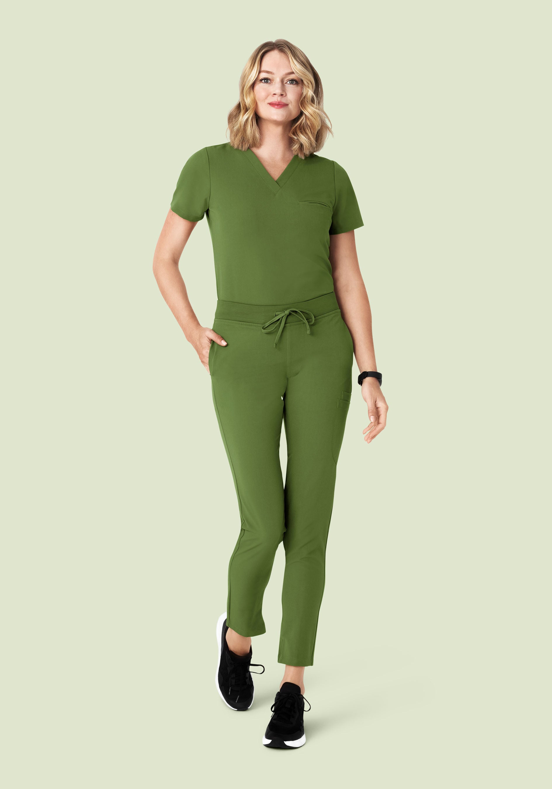 6 Pocket Slim Pants Moss