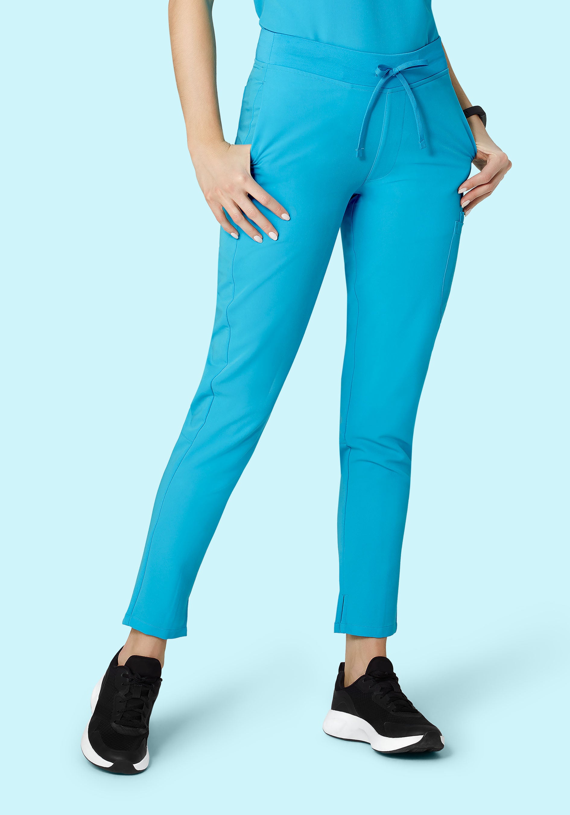 6 Pocket Slim Pants Pacific Blue