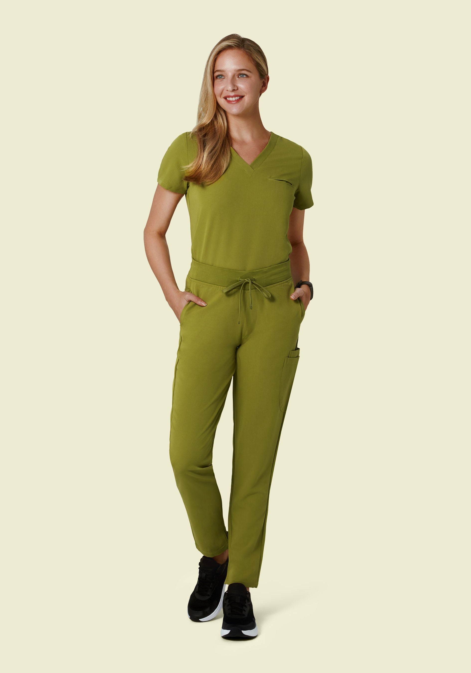 6 Pocket Slim Pants Avocado