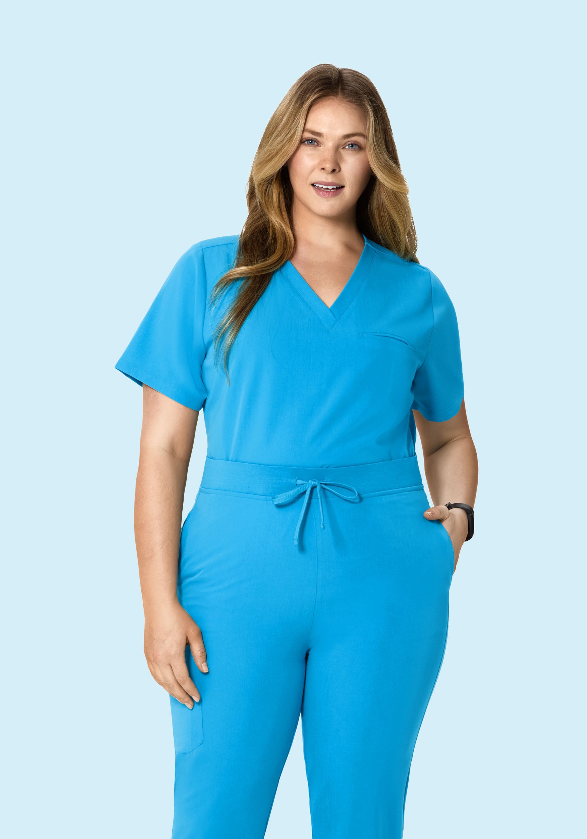 One Pocket Top Horizon Blue