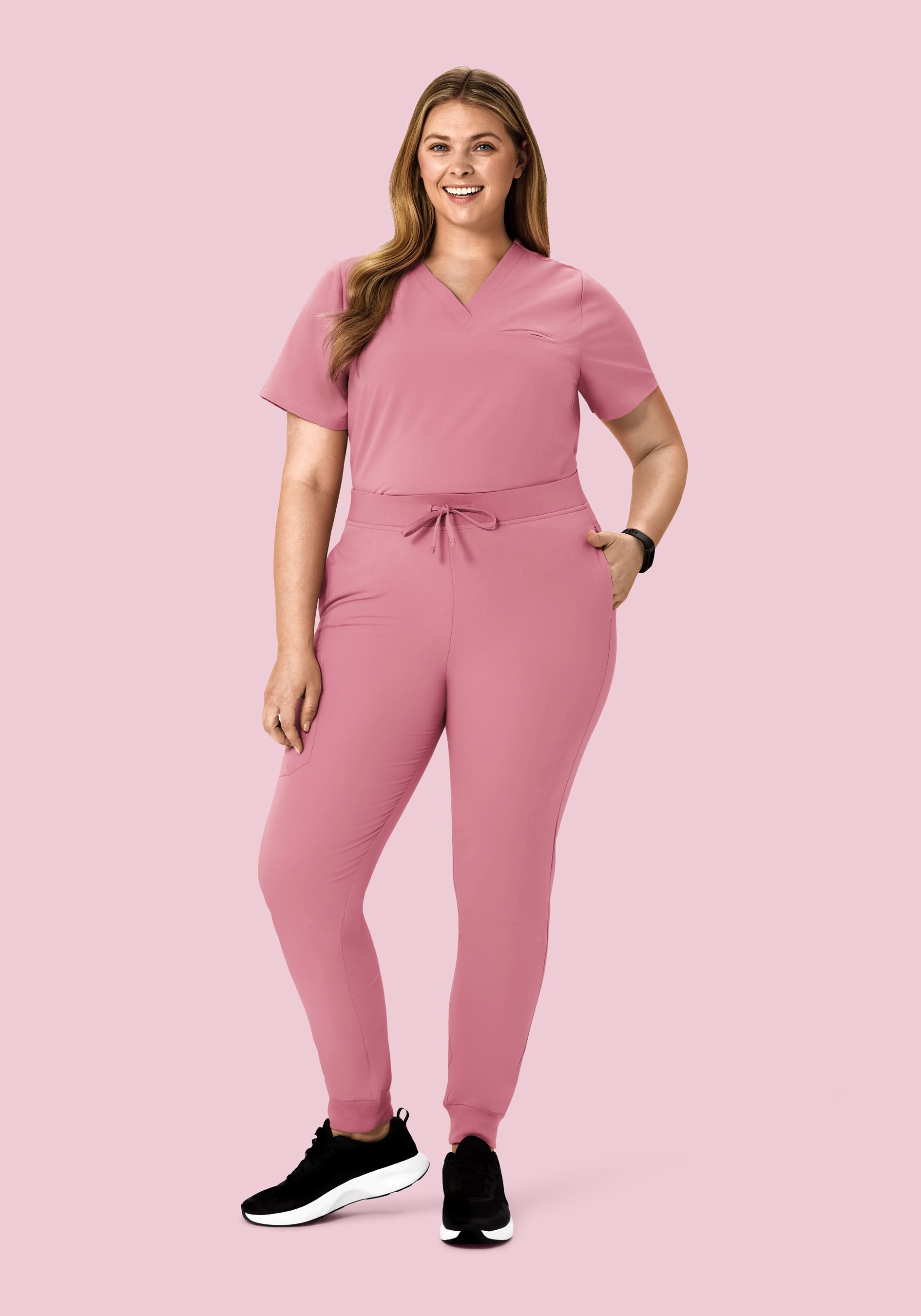 High Waisted Joggers Rosé