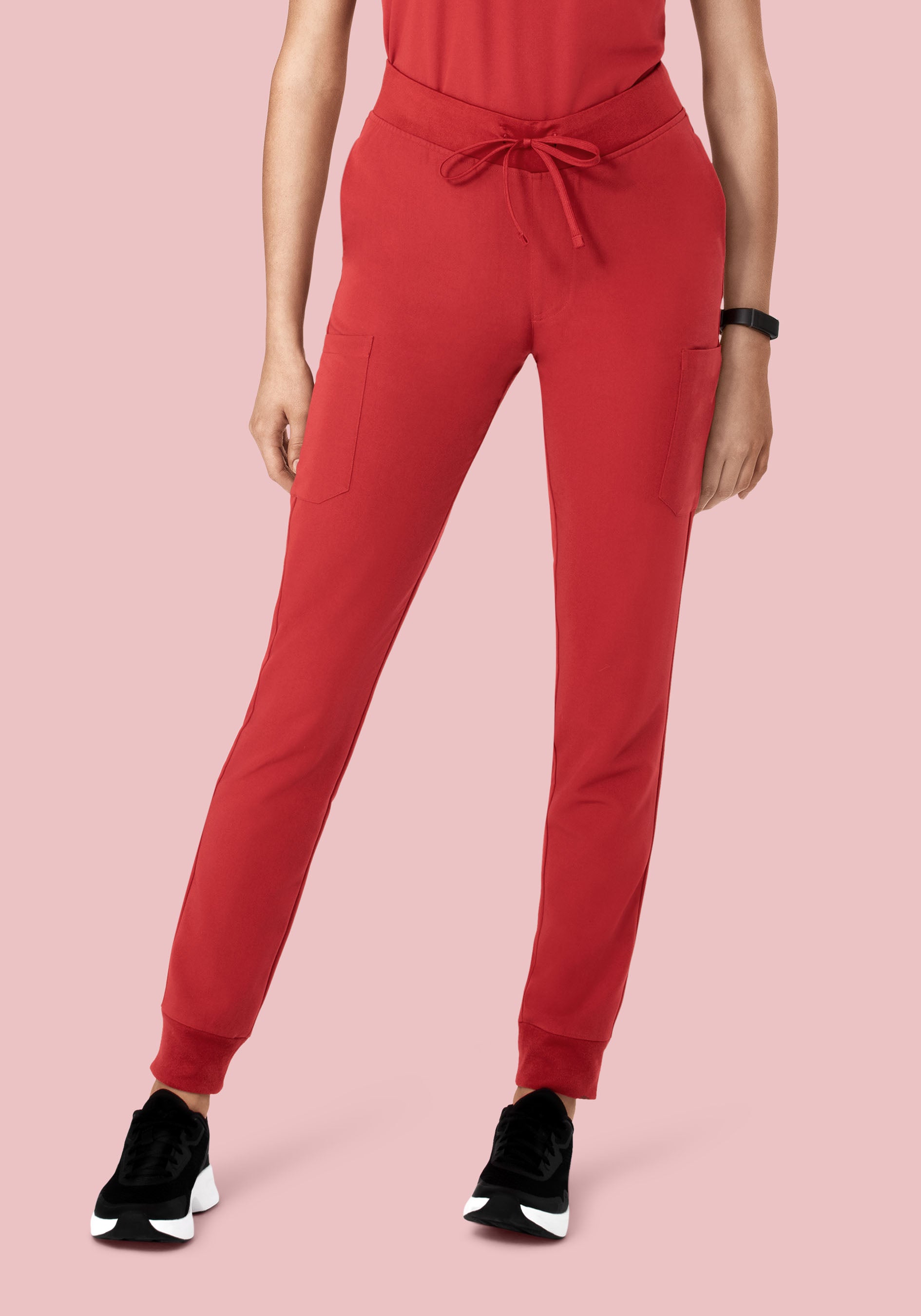 9 Pocket Joggers Cranberry