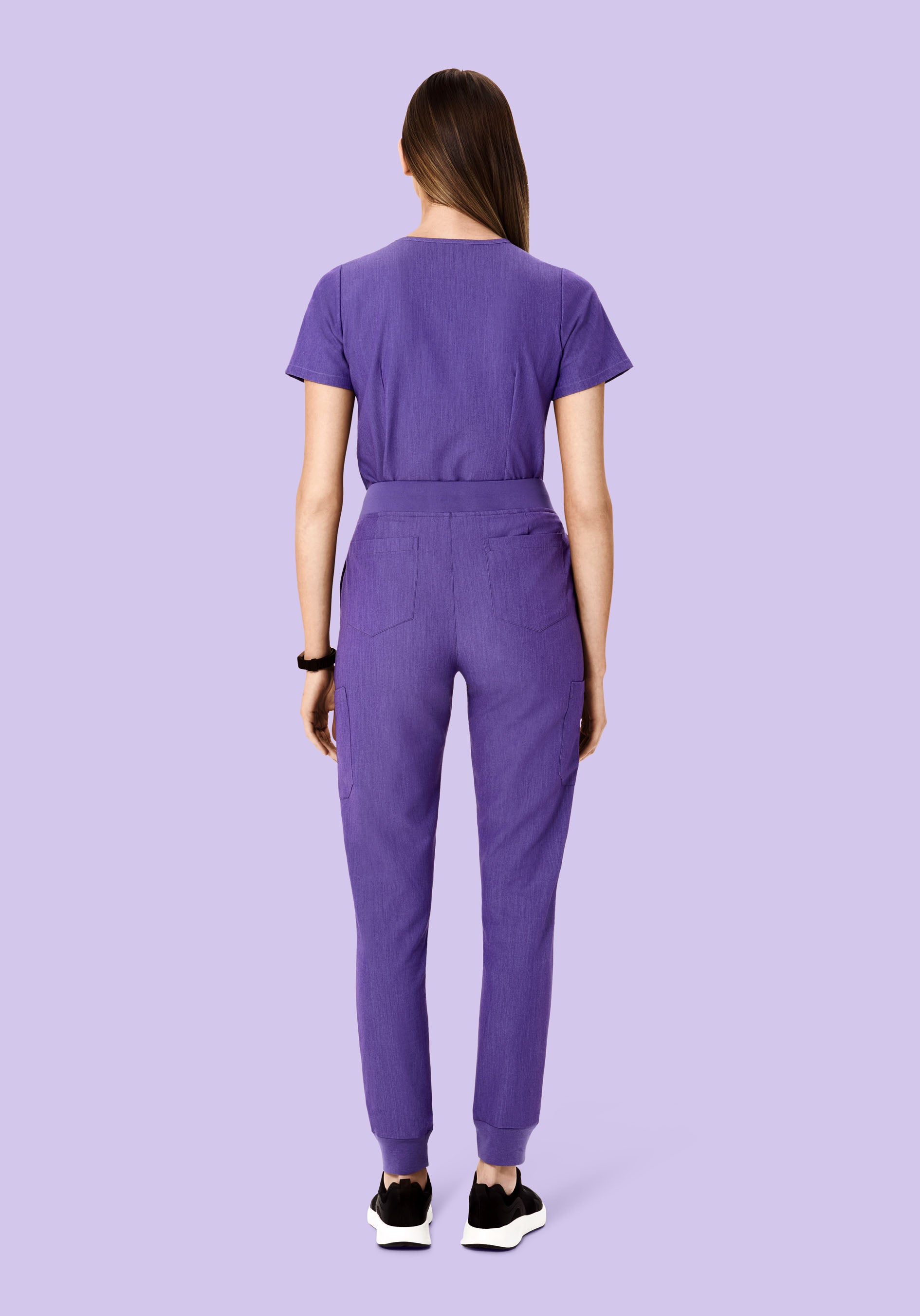 9 Pocket Joggers Heather Grape