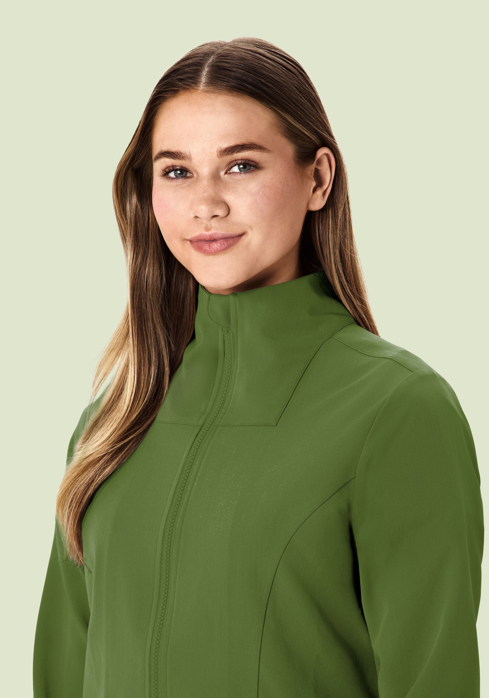Women's Modern Scrub Jacket Moss