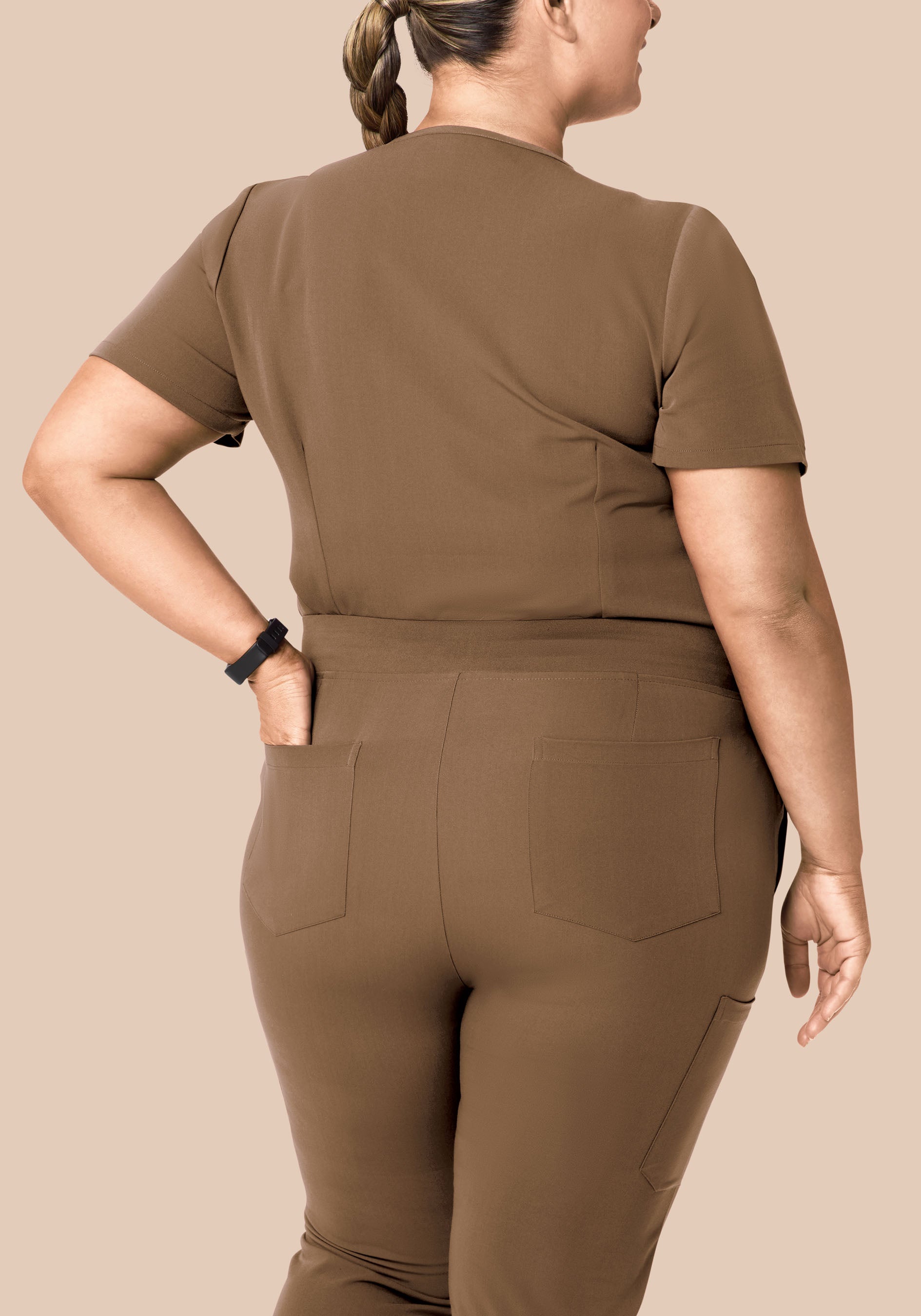9 Pocket Joggers Ash Brown