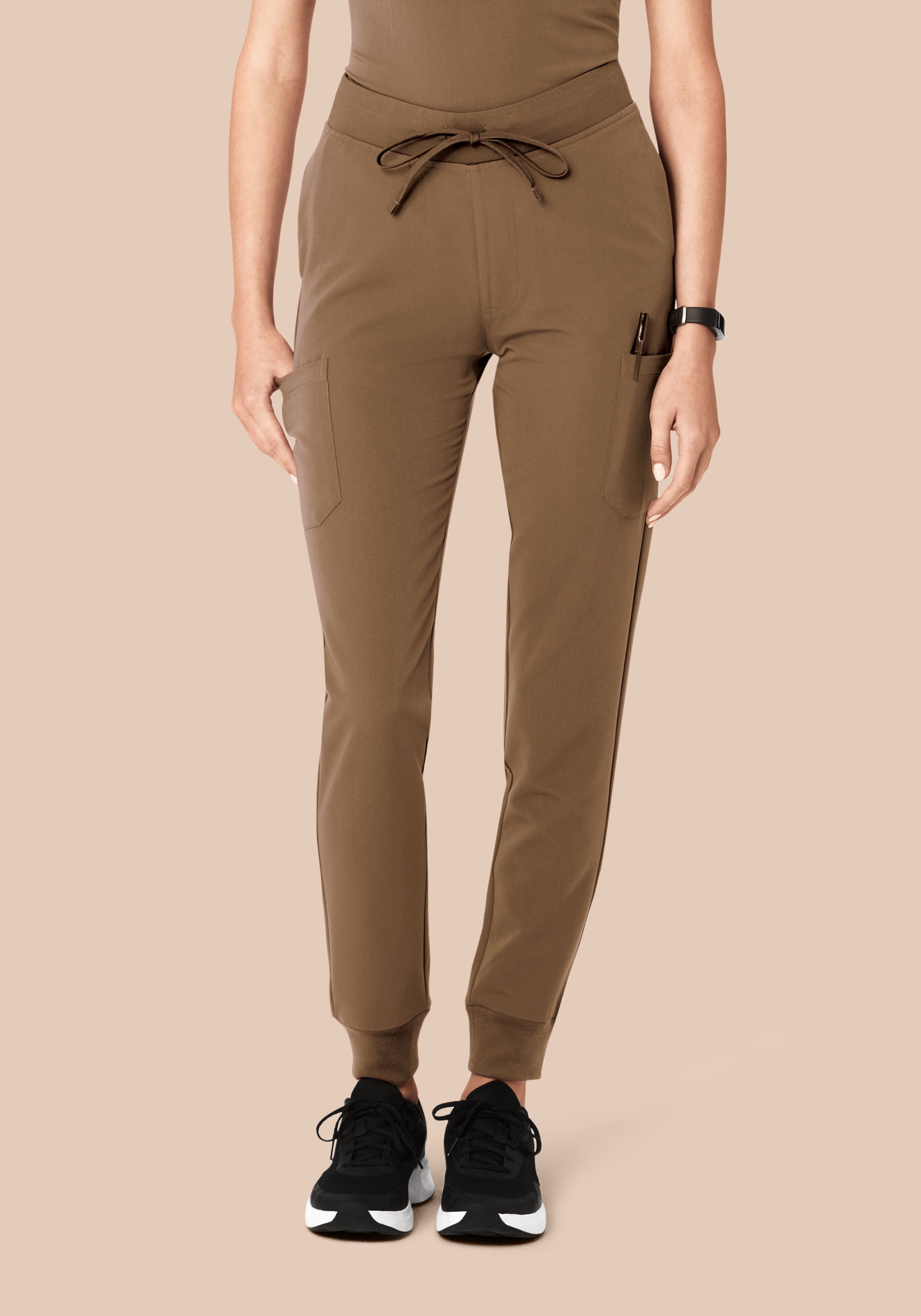 9 Pocket Joggers Ash Brown