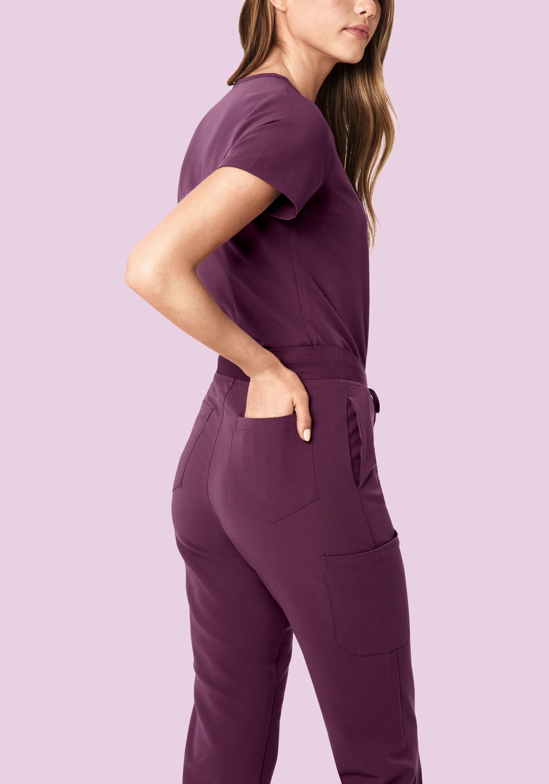 9 Pocket Joggers Bordeaux