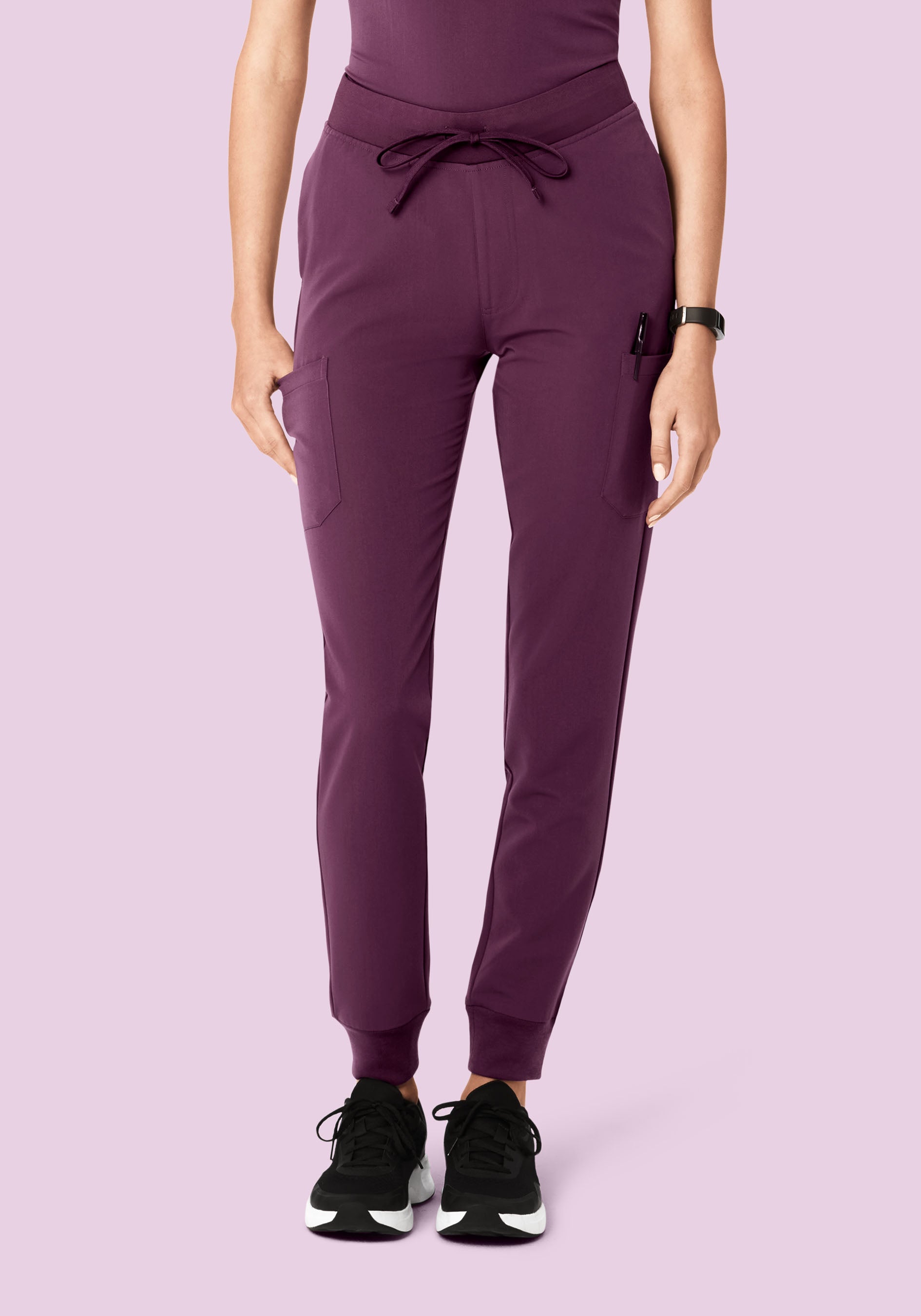 9 Pocket Joggers Bordeaux