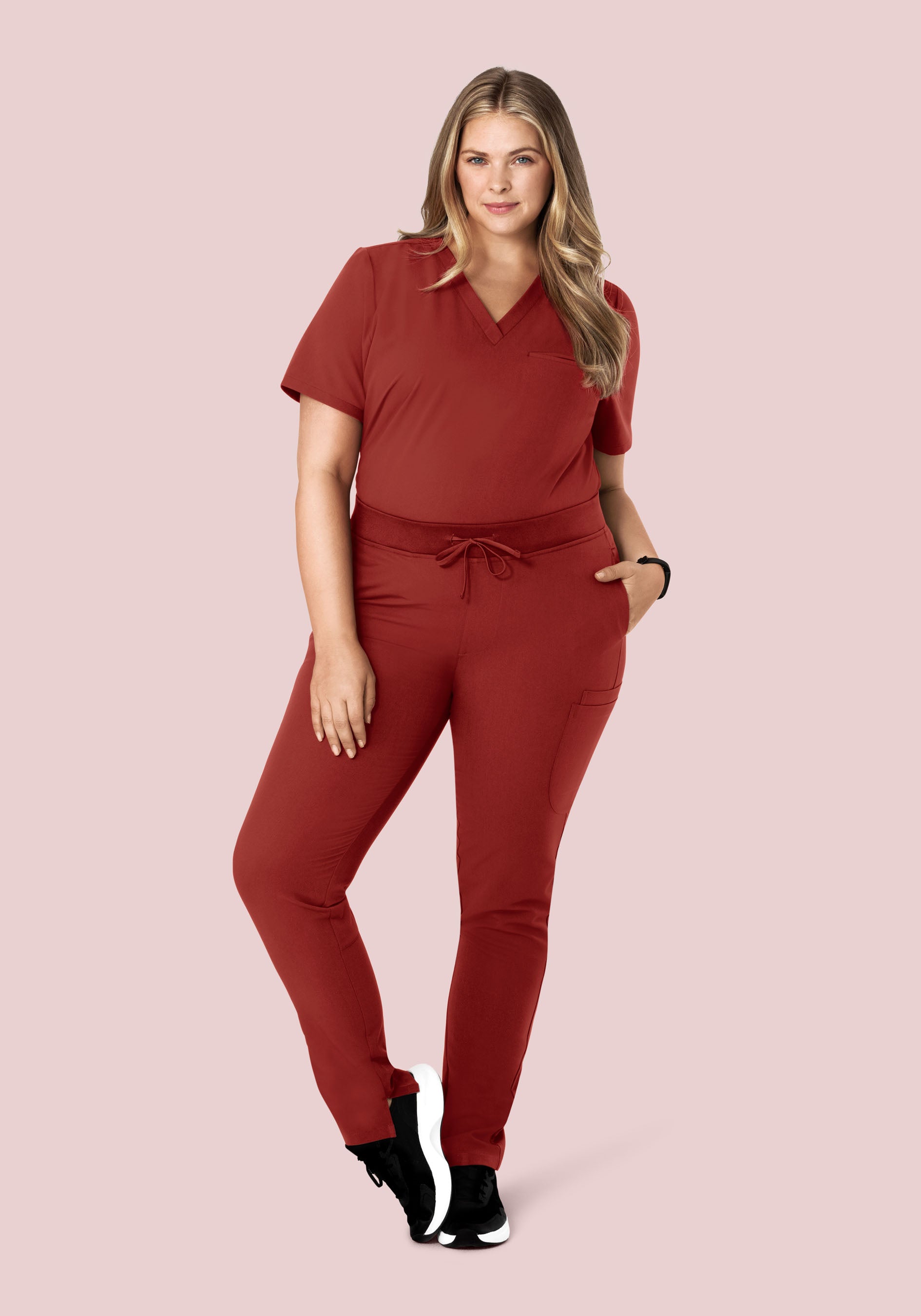 6 Pocket Slim Pants Rosewood