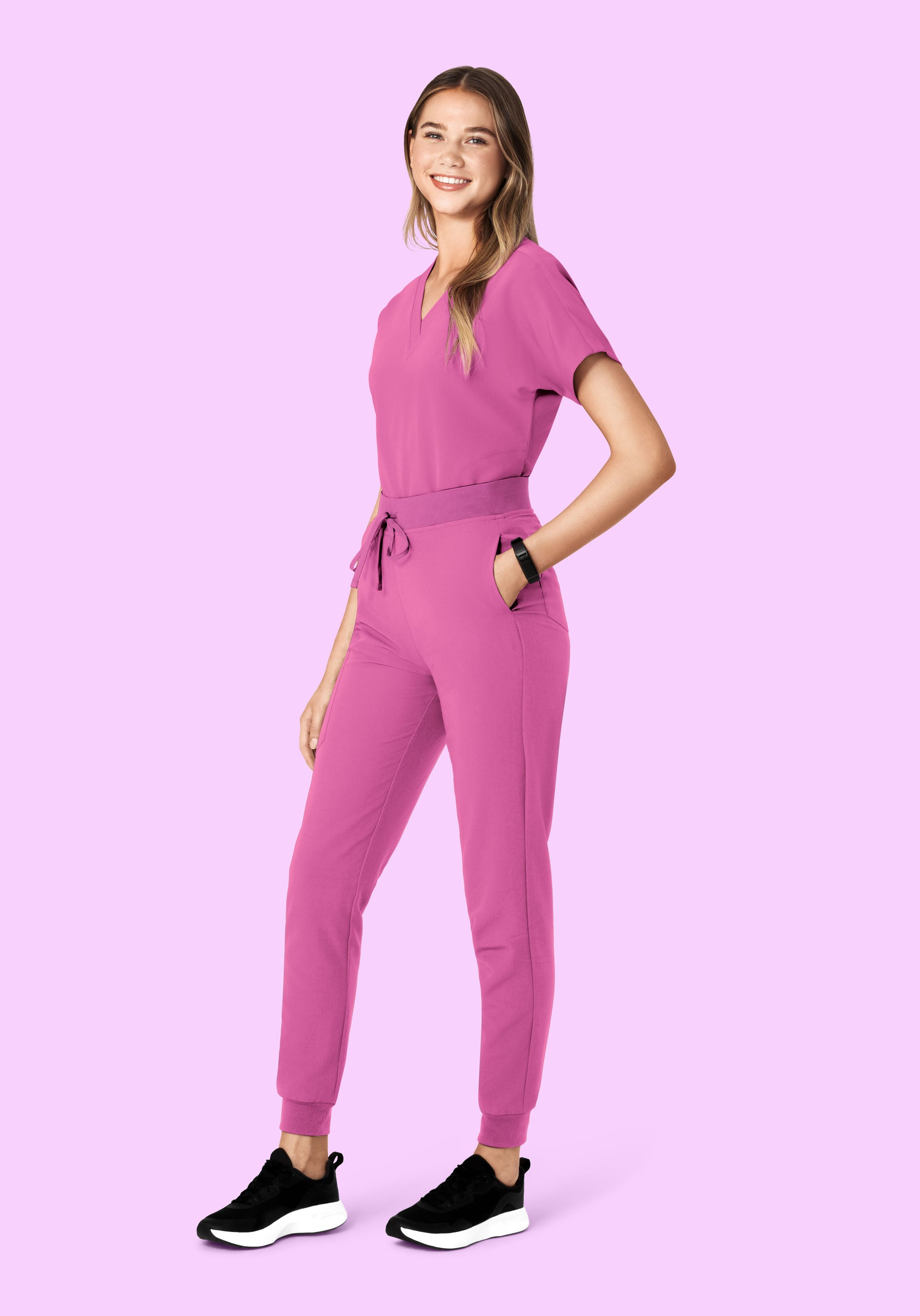 Oversized V Neck Top Dahlia