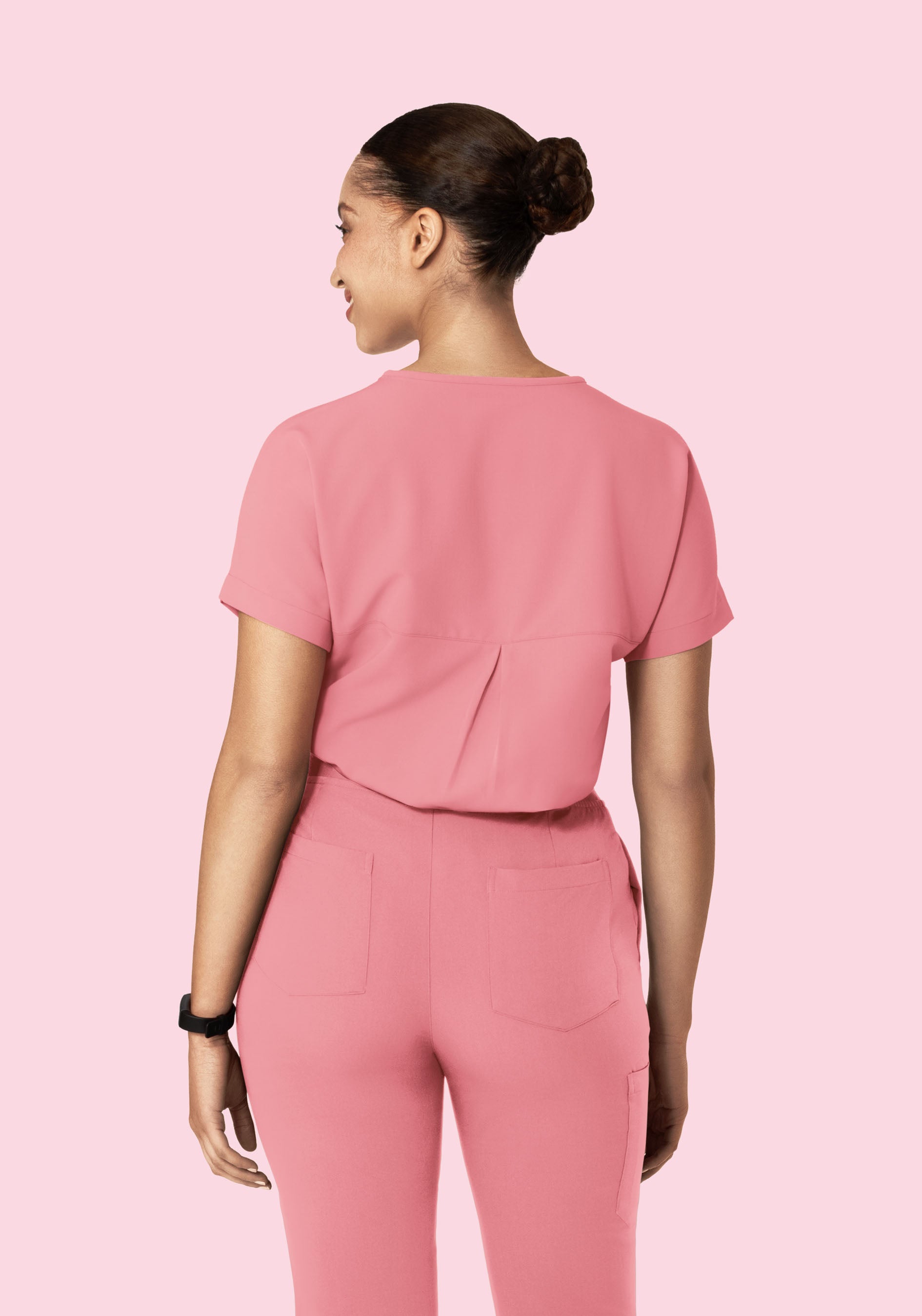 Oversized V Neck Top Peony