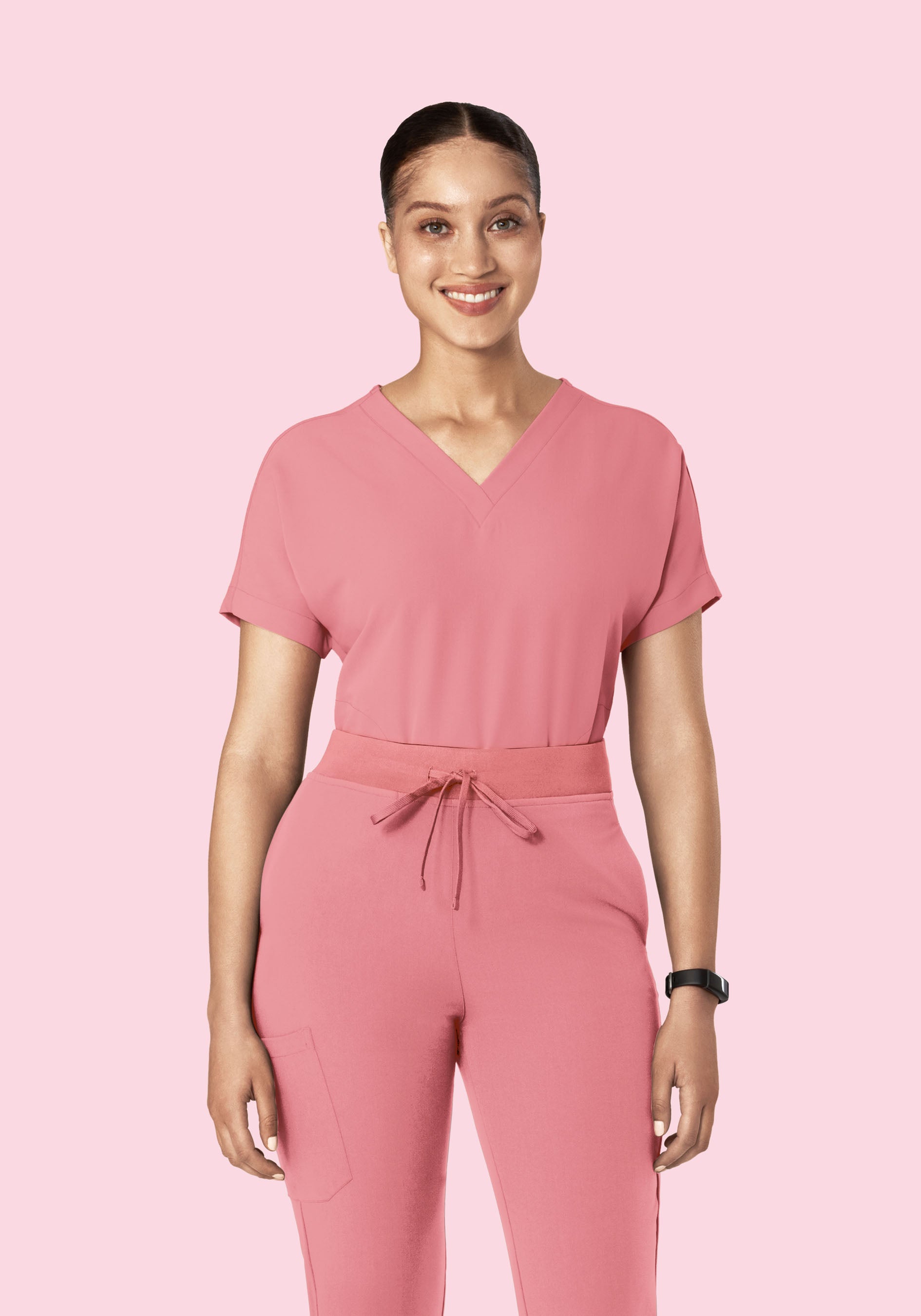 Oversized V Neck Top Peony